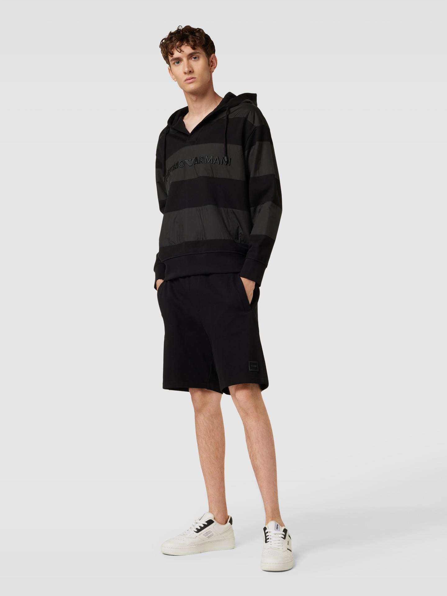 Emporio Armani Emporıo Armani Erkek Pamuklu Uzun Kol Dokuma Günlük Kullanım Siyah Sweatshirt 6R1MCQ 1JLXZ-0999