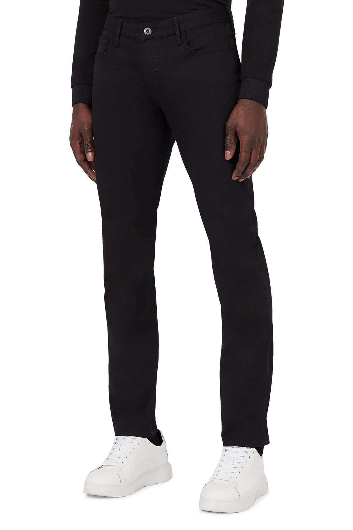 Emporio Armani Emporıo Armani Erkek Slim Fit Normal Bel Pamuklu Siyah Jeans 8N1J06 1N0LZ-SIYAH