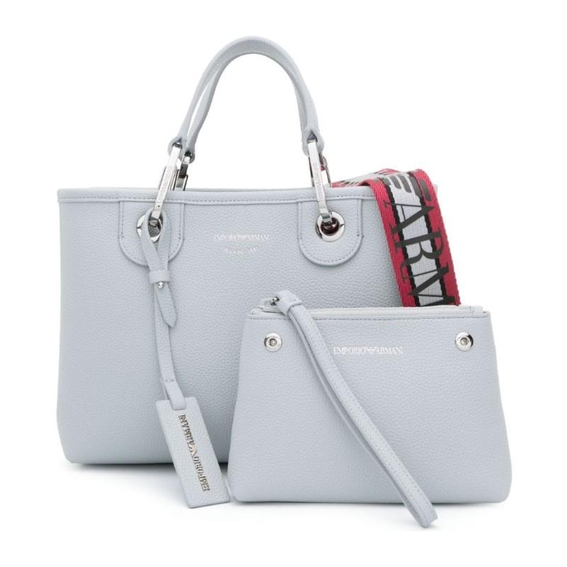 Emporio Armani Emporıo Armani Kadın Fermuarlı Askılı Logo Detaylı Gri Omuz Çantası Y3D166 YFO5E-80534