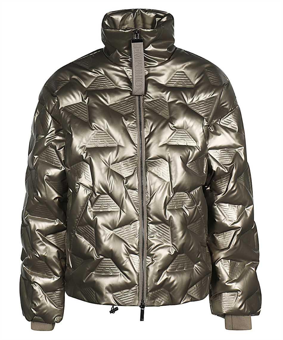 Emporio Armani Emporıo Armani Kadın Kapşonlu Yaka Marka Detaylı Fermuarlı Şişme Bakır Mont 6R2B86 2NFJZ-0226