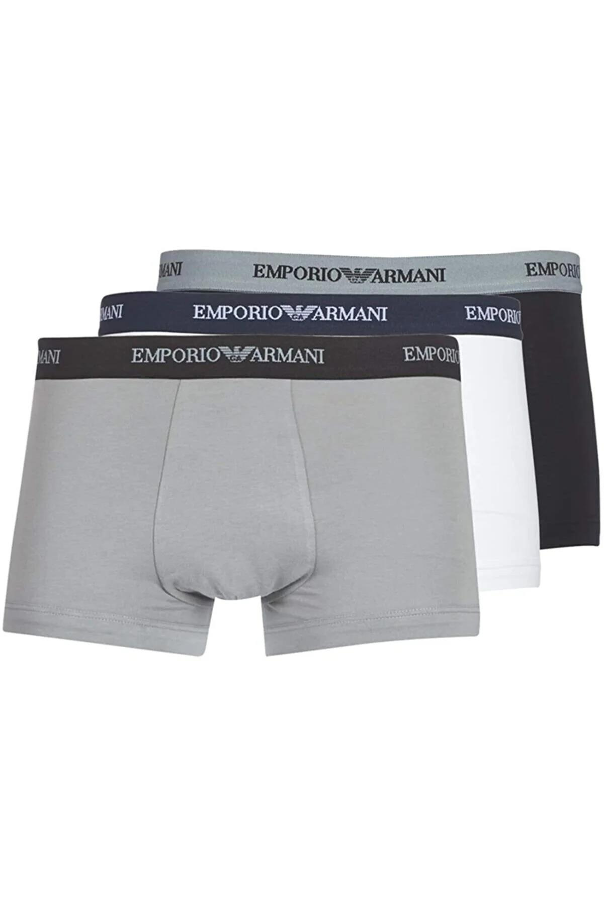 Emporio Armani Emporıo Body Erkek Beli Lastikli Logolu Rahat Kesim 910 Boxer CC717 111357-910
