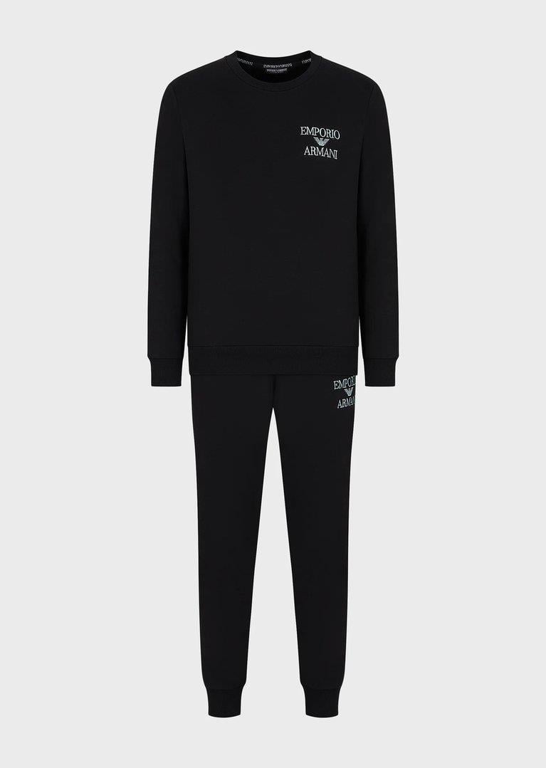 Emporio Armani Emporıo Body Erkek Fermuarlı Dik Yakalı Günlük Siyah Eşofman Takımı 111927 3F571-00020