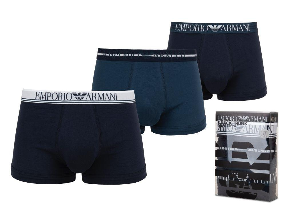 Emporio Armani Emporıo Body Erkek Marka Logolu Beli Lastikli Mavi1 Boxer 111357 1A723-235