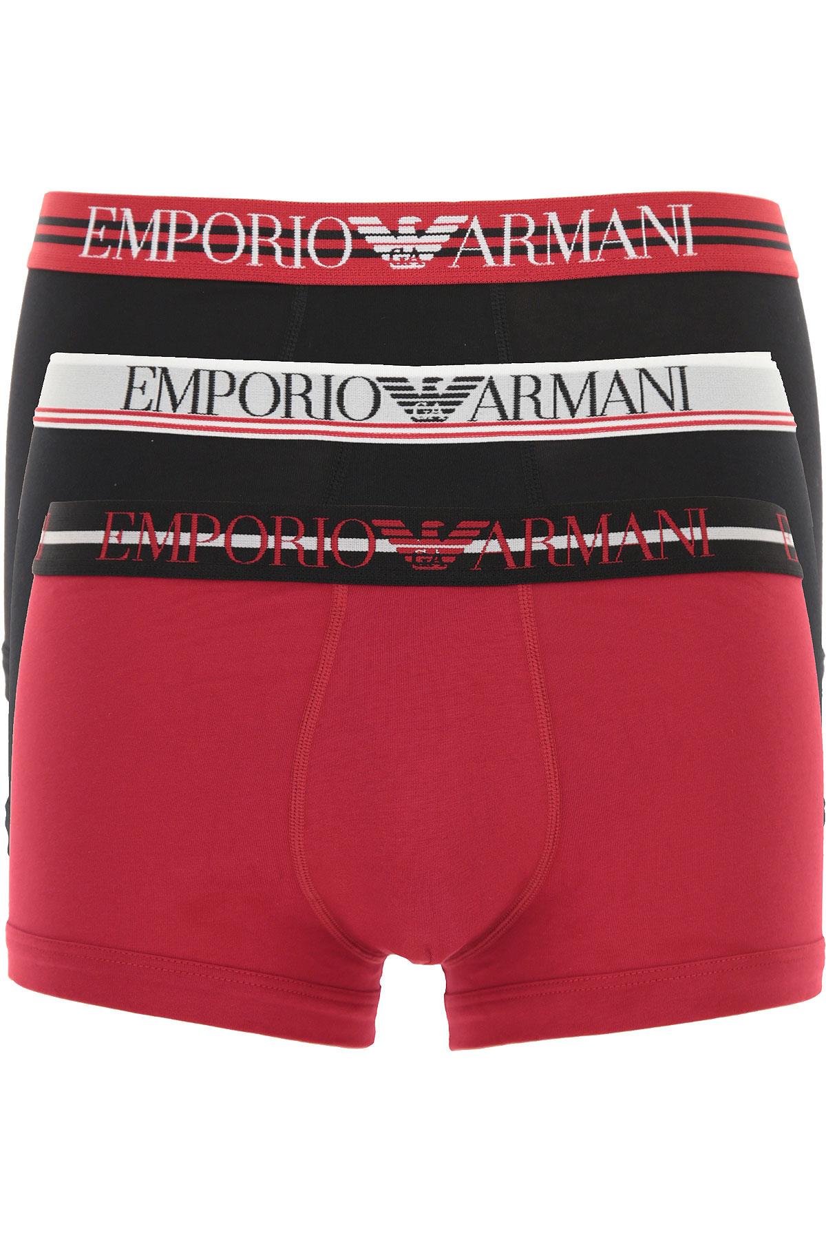Emporio Armani Emporıo Body Erkek Marka Logolu Beli Lastikli Kırmızı1 Boxer 111357 1A723-921