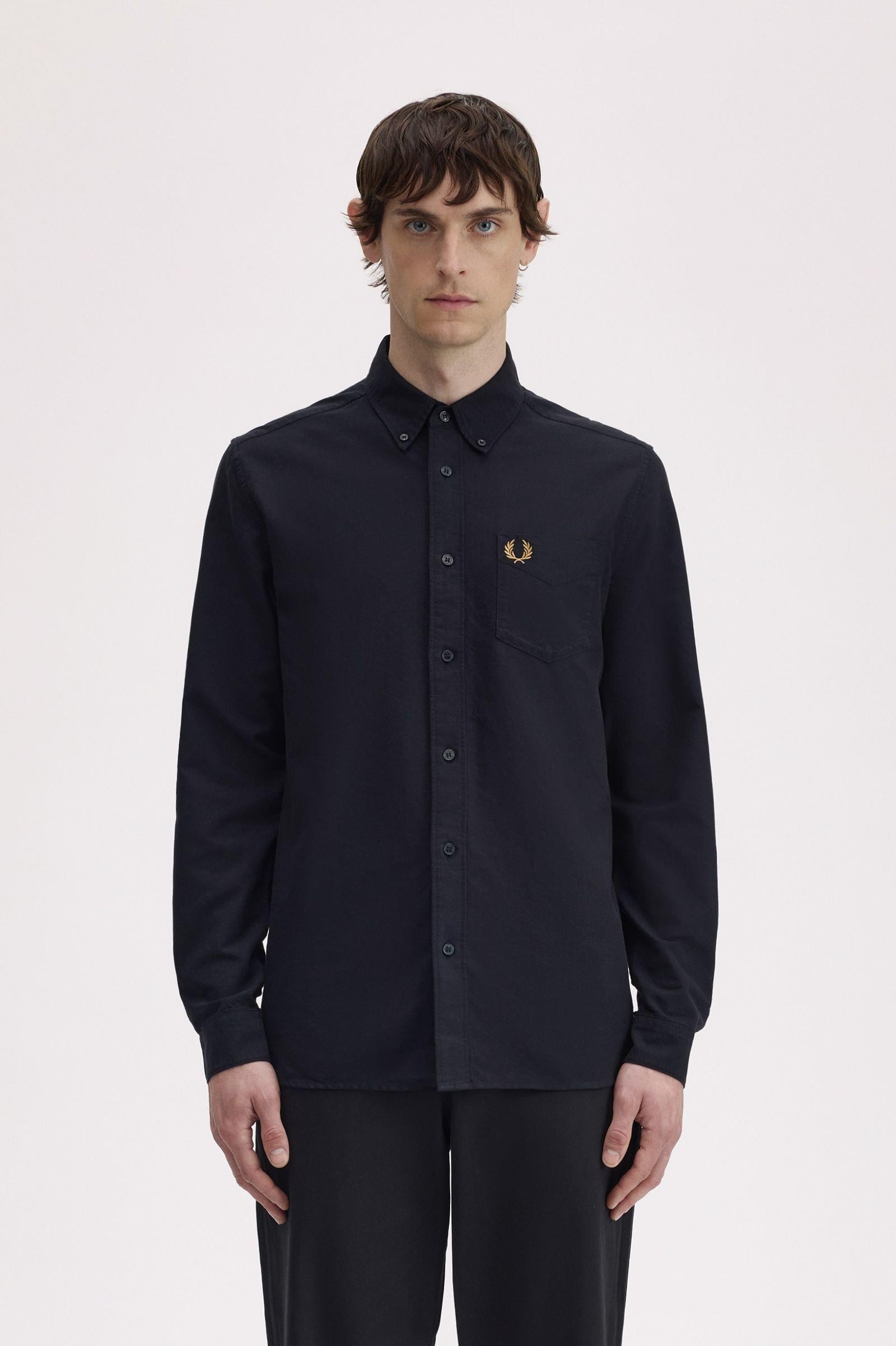 Fred Perry Fred Perry Erkek Regular Fit Cep Detaylı Düz Uzun Kollu R88 Gömlek M5516-R88