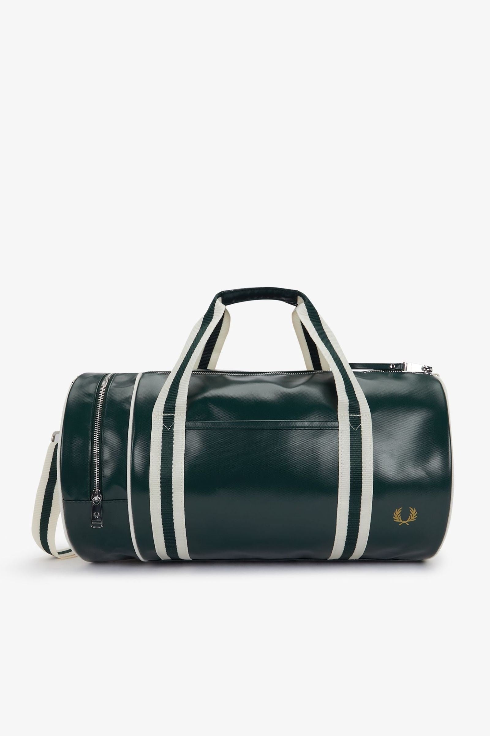Fred Perry Fred Perry Unısex Geniş İç Hacimli Kısa ve Uzun Askılı Ekstra Fermuar Bölmeli Yeşil Omuz Çantası L7255-81A
