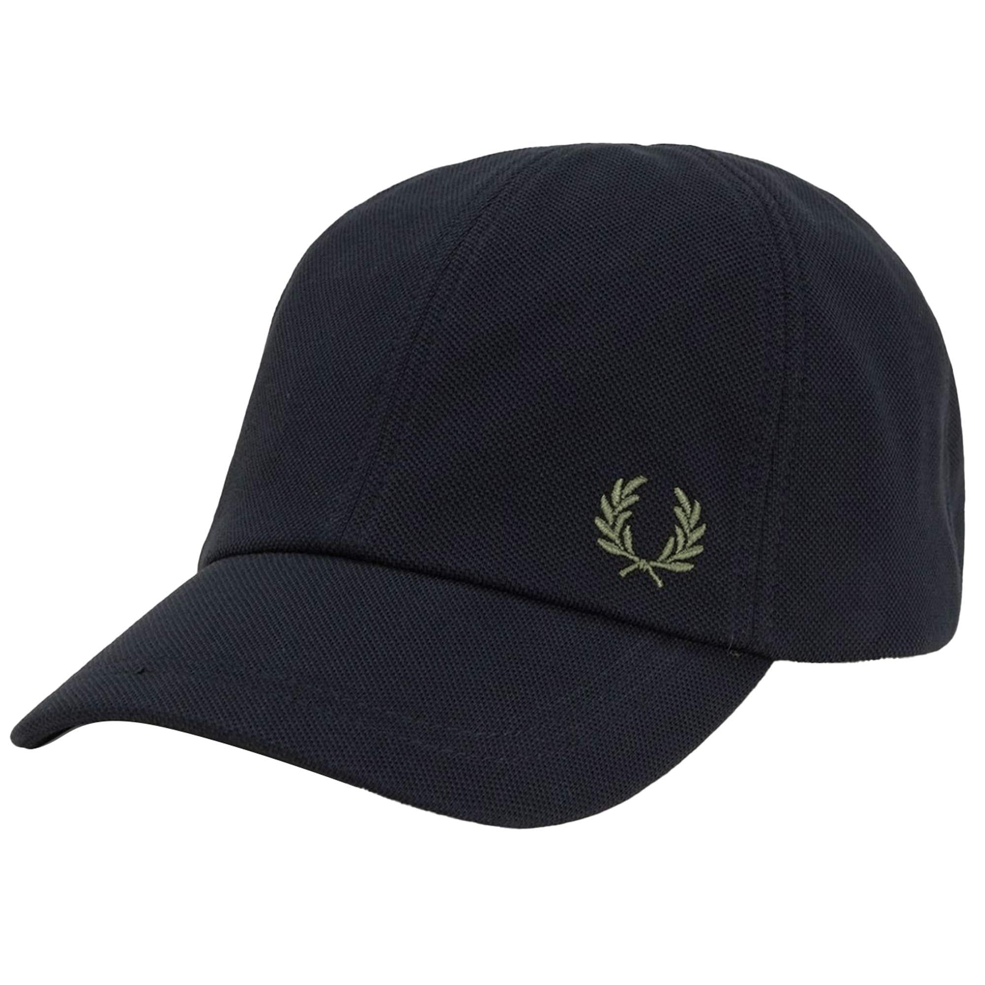 Fred Perry Fred Perry Unısex Pamuklu Logo İşlemeli Ayarlanabilir Metal Tokalı Siyah1 Şapka HW6726-Y43