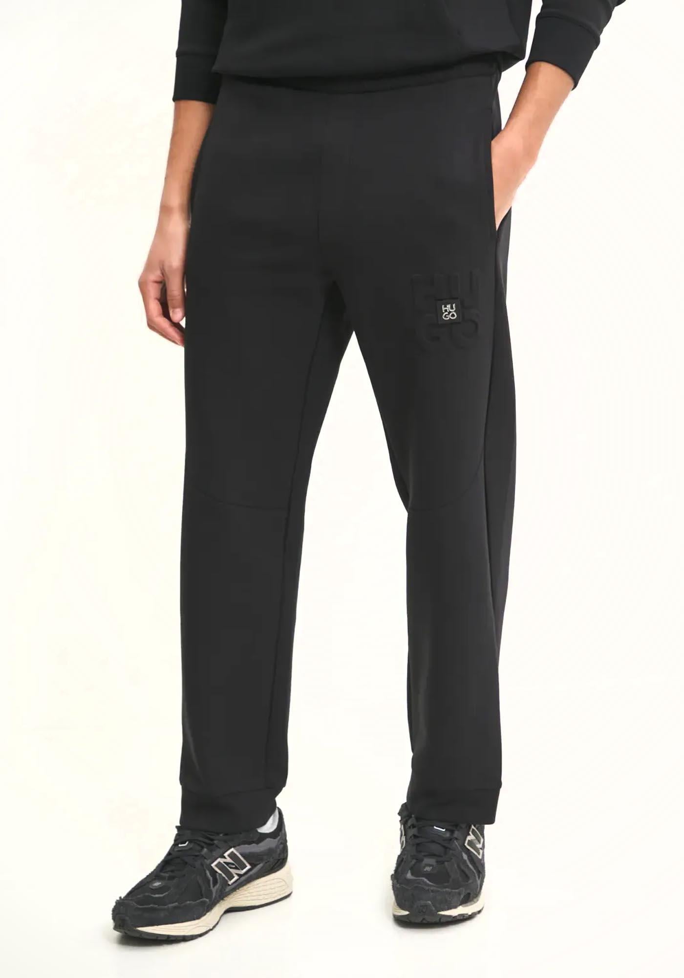 HUGO HUGO Erkek Dokuma Kumaş  Normal Bel  Düz Model Siyah Pantolon 50530193-001