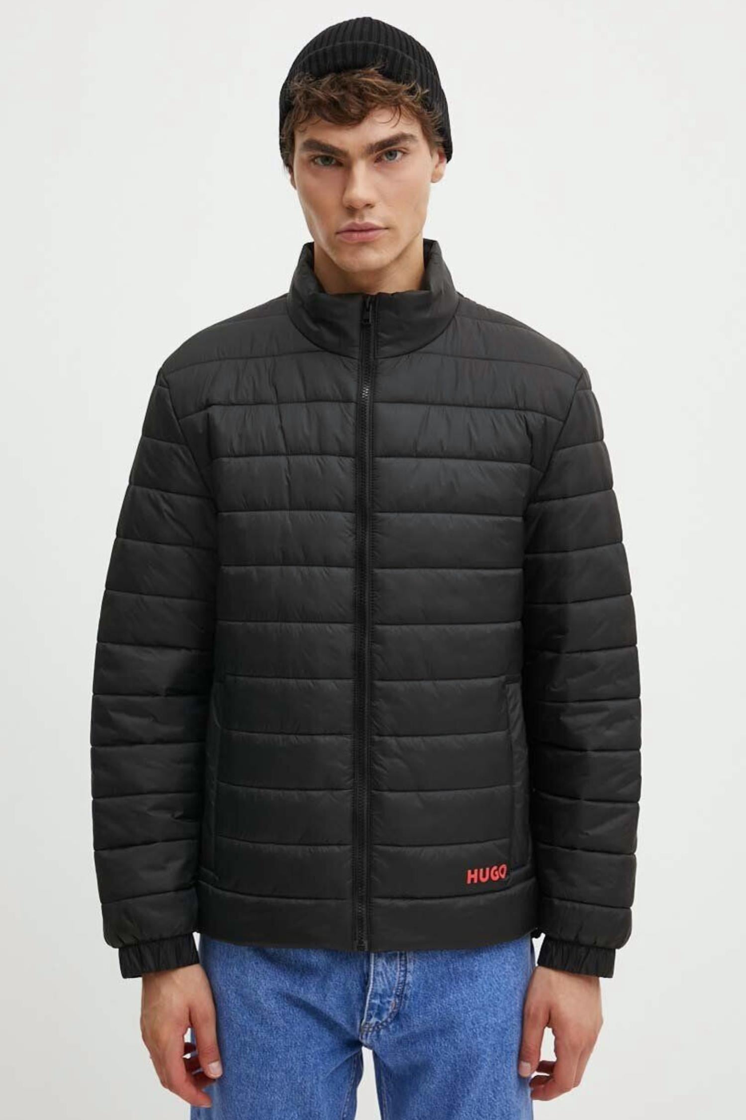 HUGO HUGO Erkek Marka Logo Detaylı Regular Fit Uzun Kollu Siyah Ceket 50517753-001