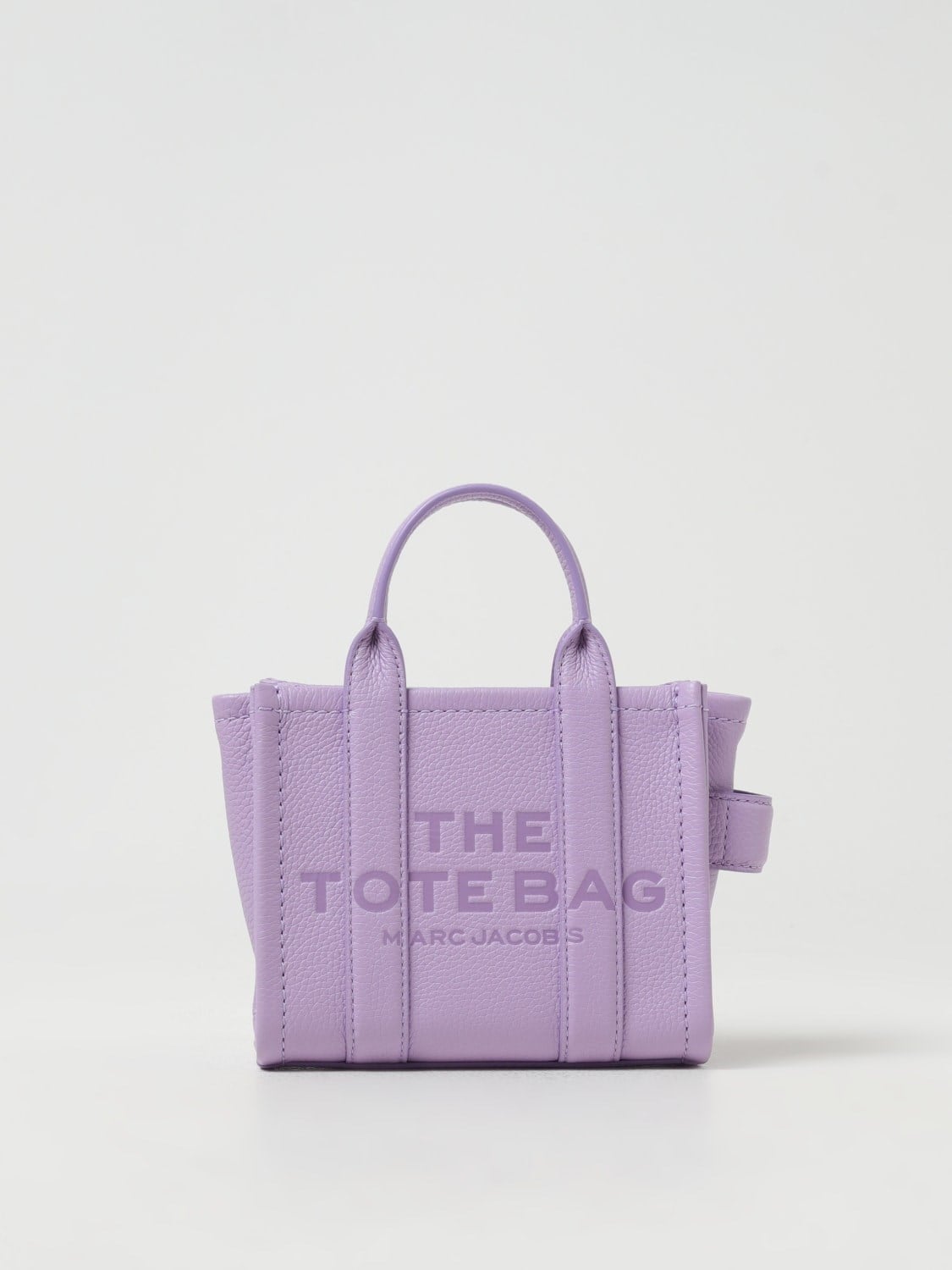 Marc Jacobs Marc Jacobs Kadın Fermuar Kapamalı Logo Detaylı Deri Mini Mor Omuz Çantası H053L01RE22-545