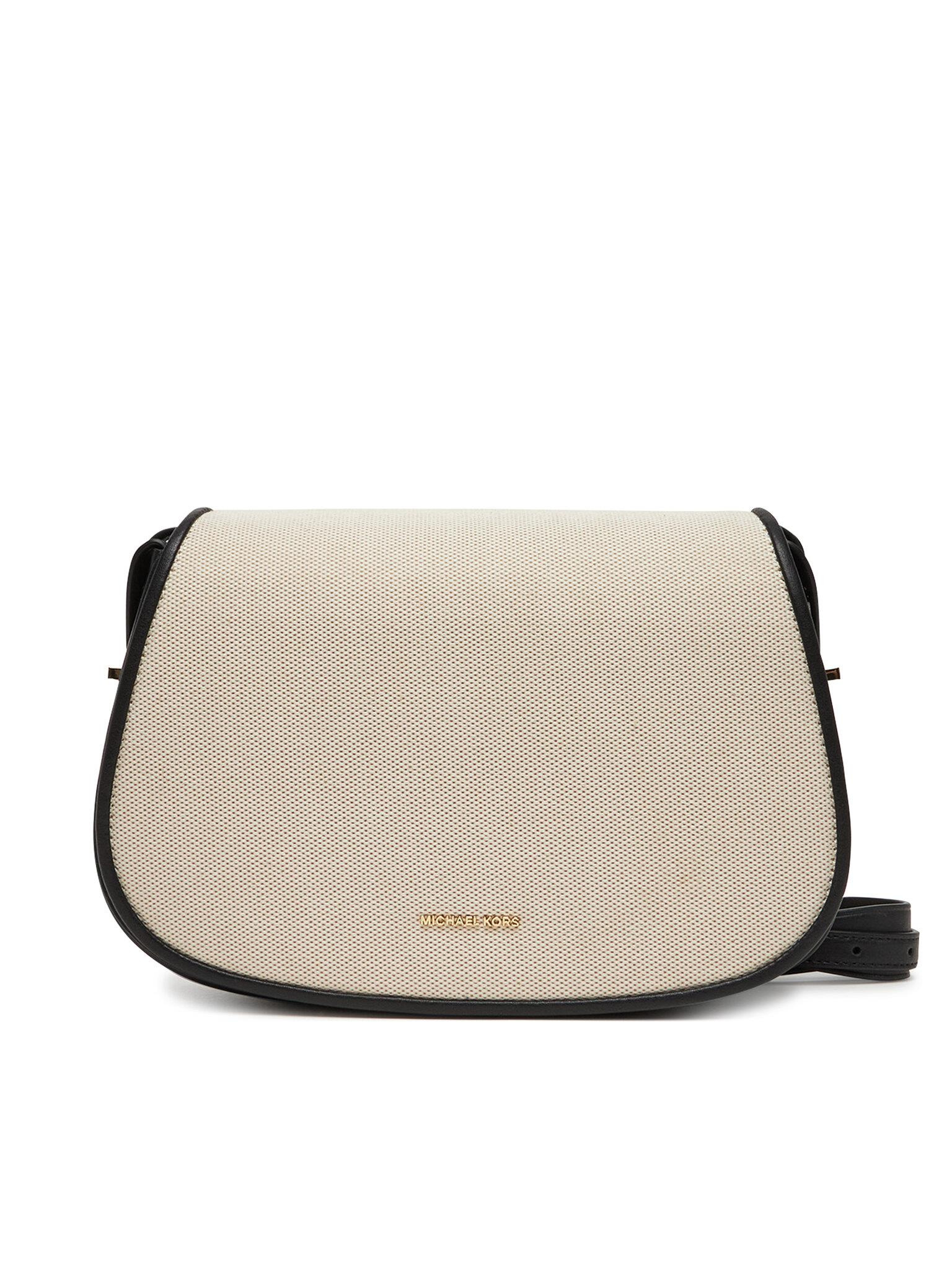 Michael Kors Michael Kors Kadın Dokuma Kumaş Kenarları Deri Ayarlanabilir Askı Siyah Omuz Çantası 30S5GL0M2C-BLACK