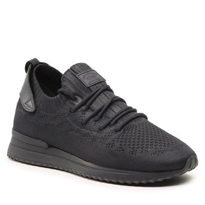 Paul Shark Paul Shark Erkek Bağcıklı Yürüyüş Logo Detaylı Siyah Sneaker 22418012-103