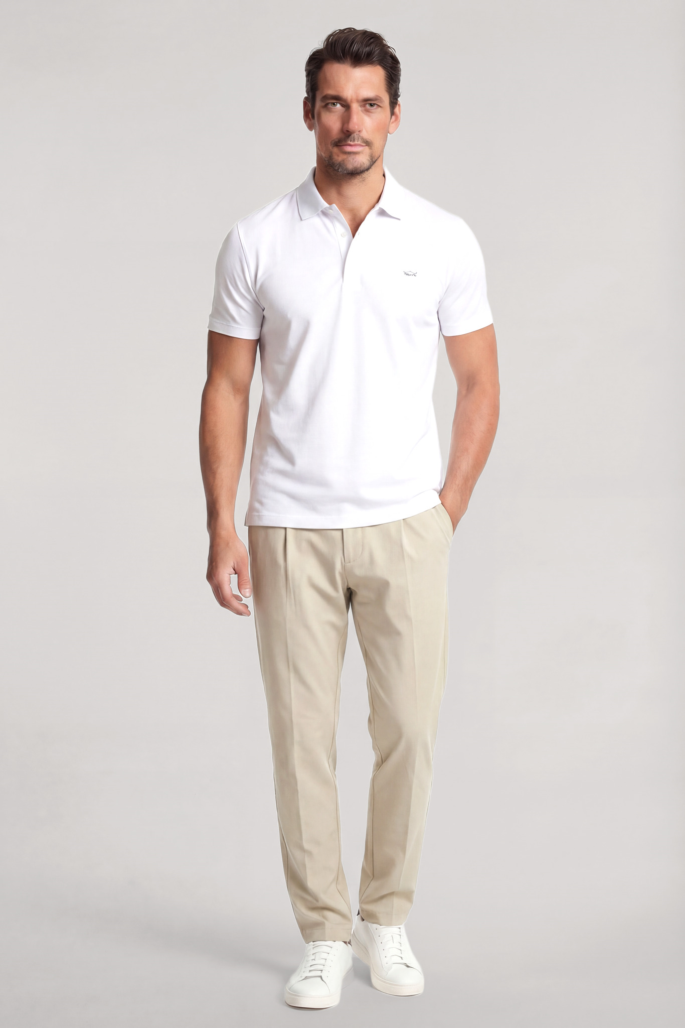 Paul Shark Paul Shark Erkek Normal Bel Regular Fit Rahat ve Esnek Kumaş Düz Paça Bej Pantolon 25414071-629