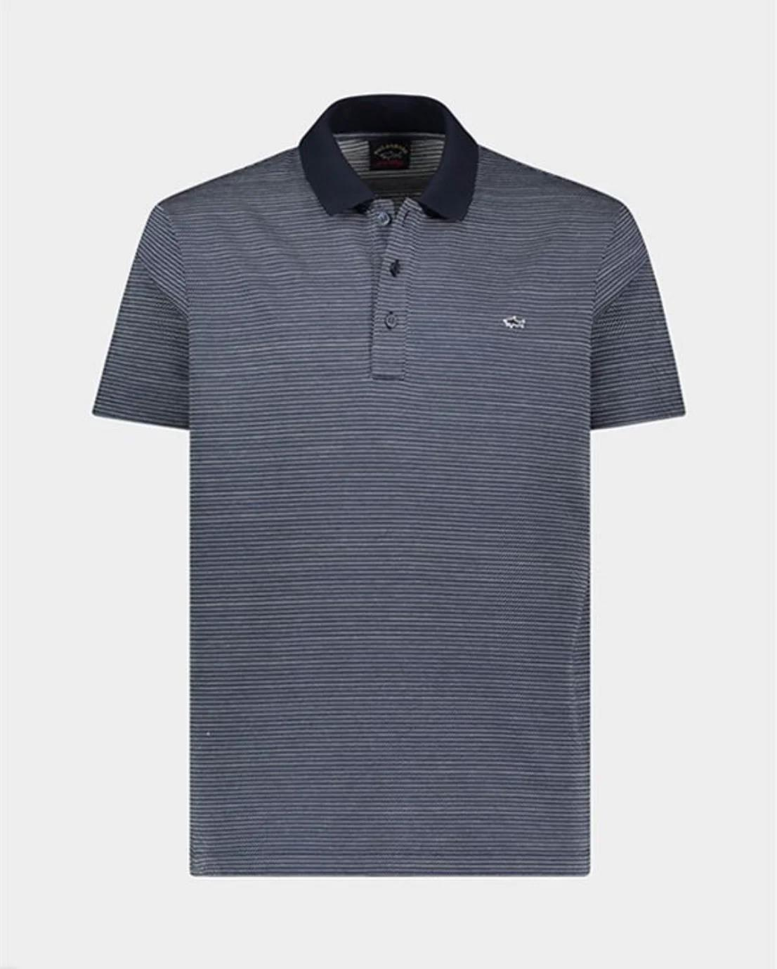 Paul Shark Paul Shark Erkek Pamuklu Normal Kesim Rahat Lacivert Polo Yaka T-Shirt 23411255-349