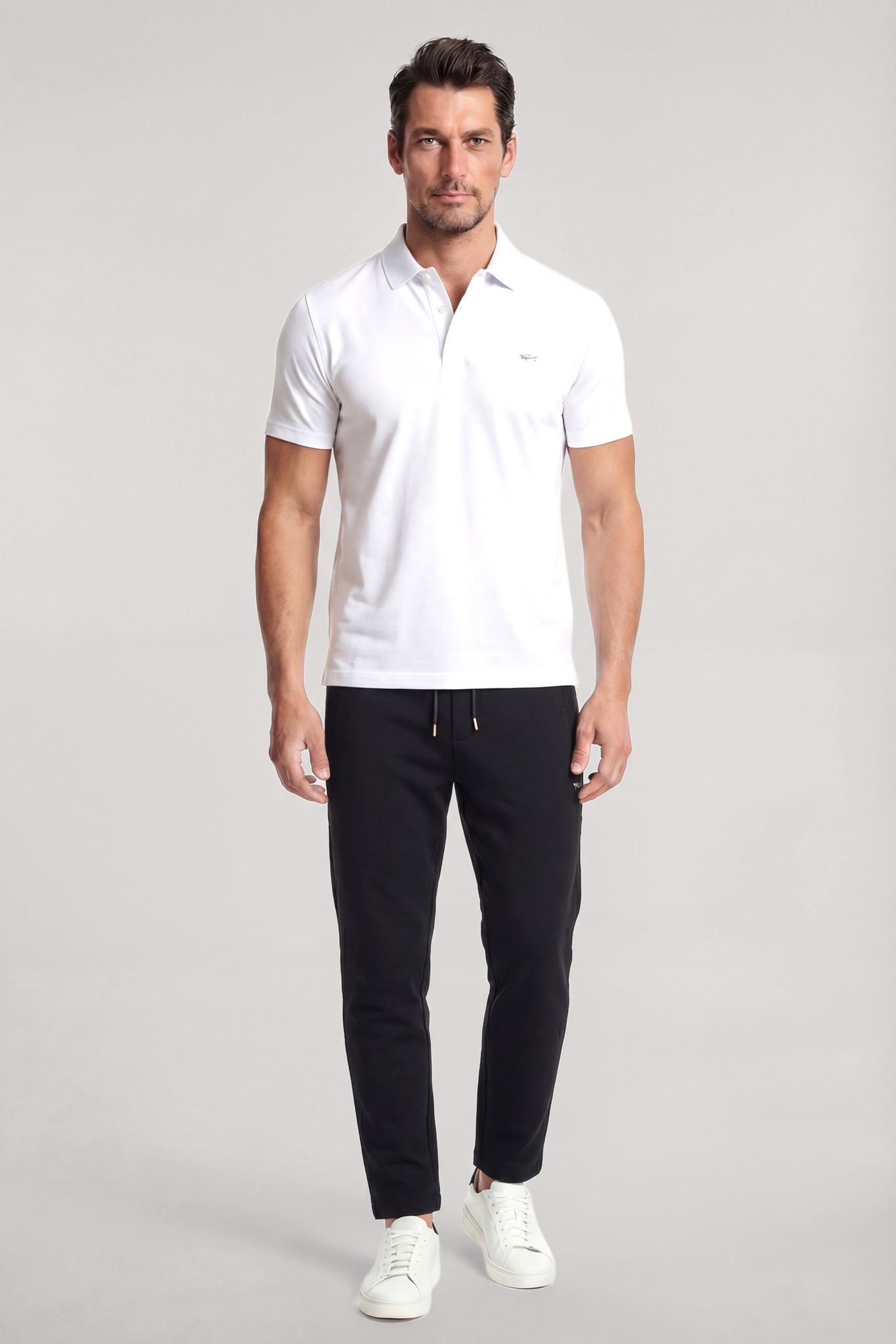 Paul Shark Paul Shark Erkek Pamuklu Regular Fit Normal Bel Daralan Paça Siyah-Altın Pantolon 26411815-11G