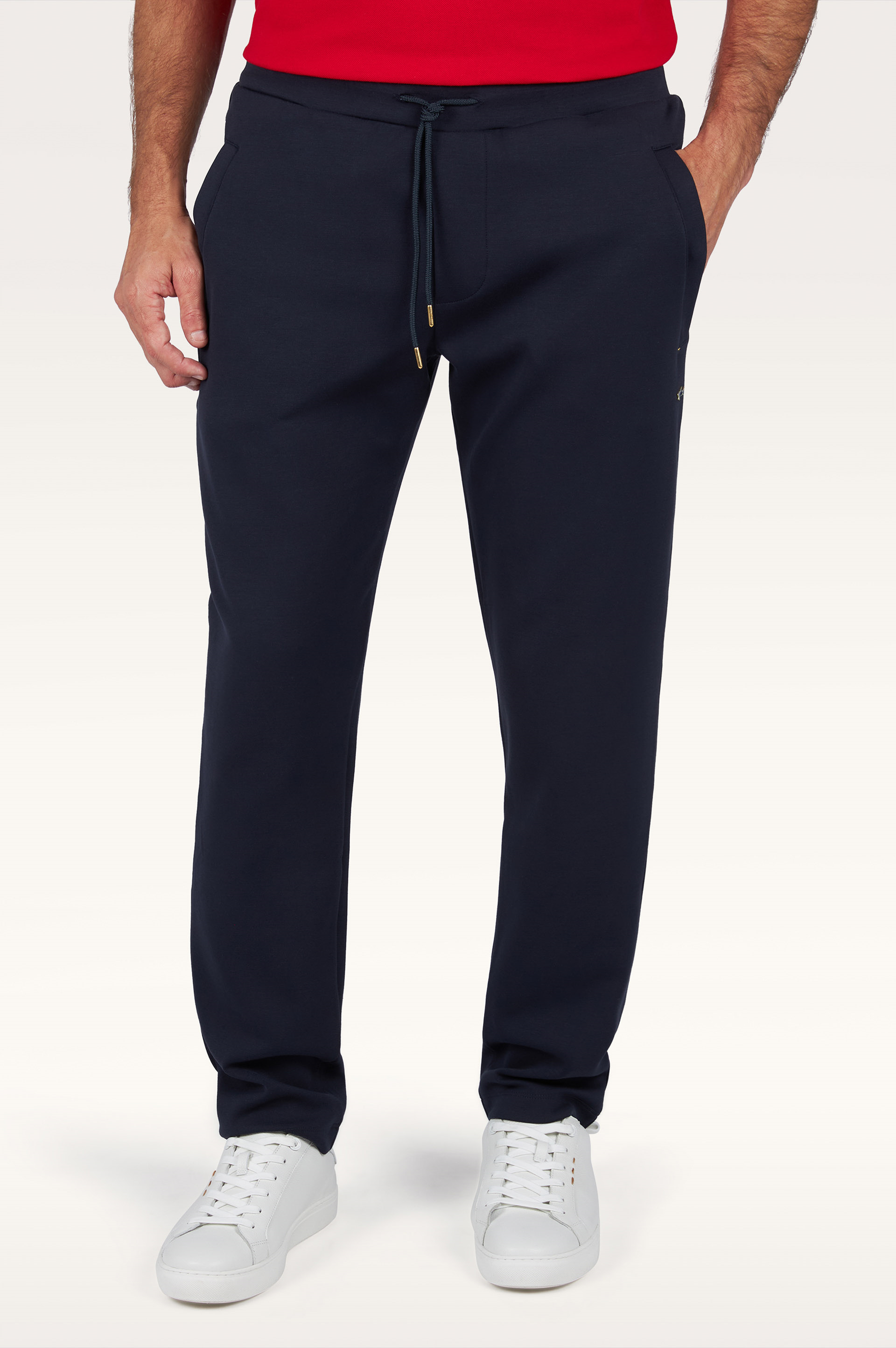 Paul Shark Paul Shark Erkek Pamuklu Regular Fit Normal Bel Daralan Paça Mavi-Gold Pantolon 26411815-50E