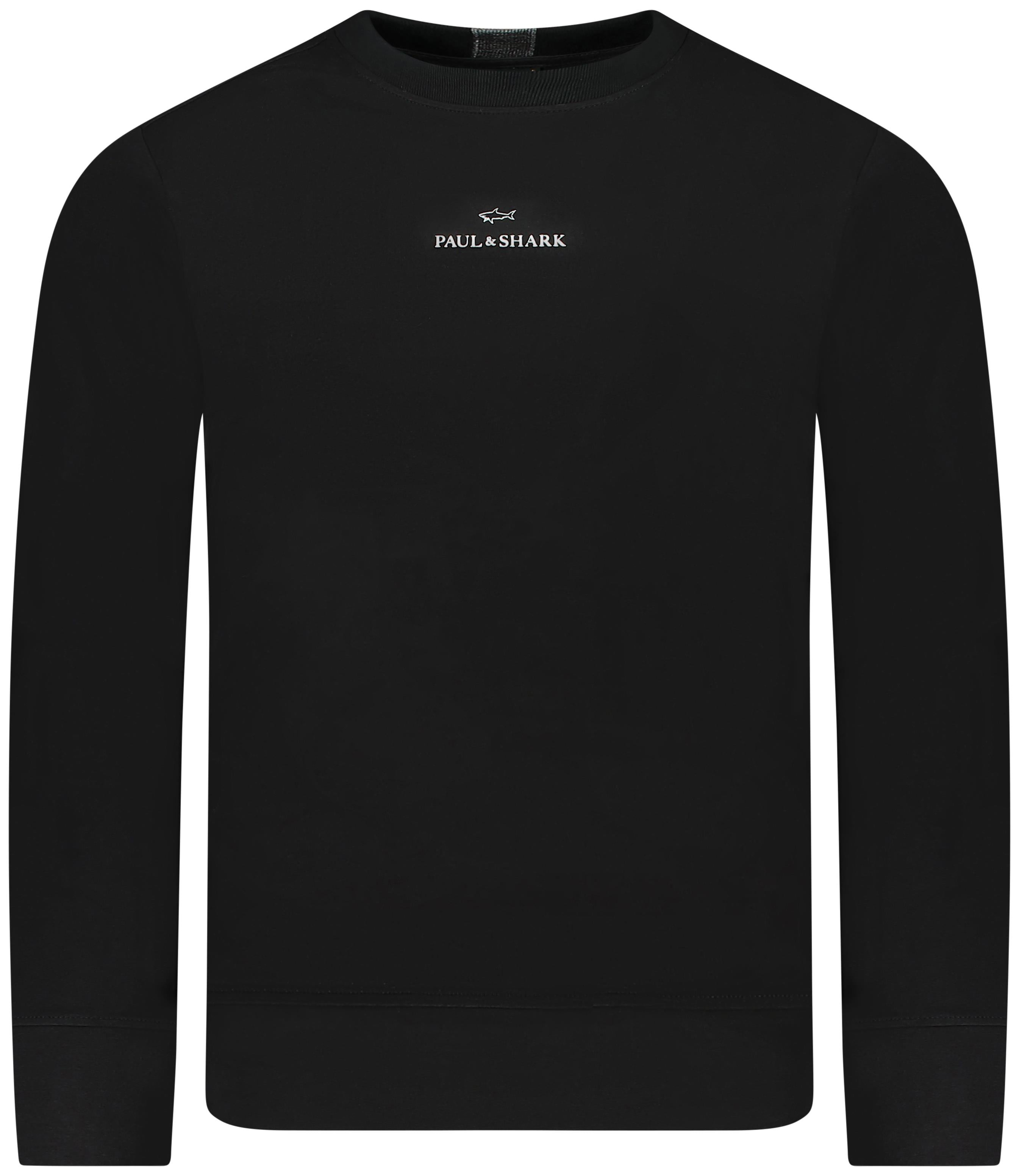 Paul Shark Paul Shark Erkek Pamuklu Uzun Kol Dokuma Günlük Kullanım Siyah Sweatshirt 14311897-11D
