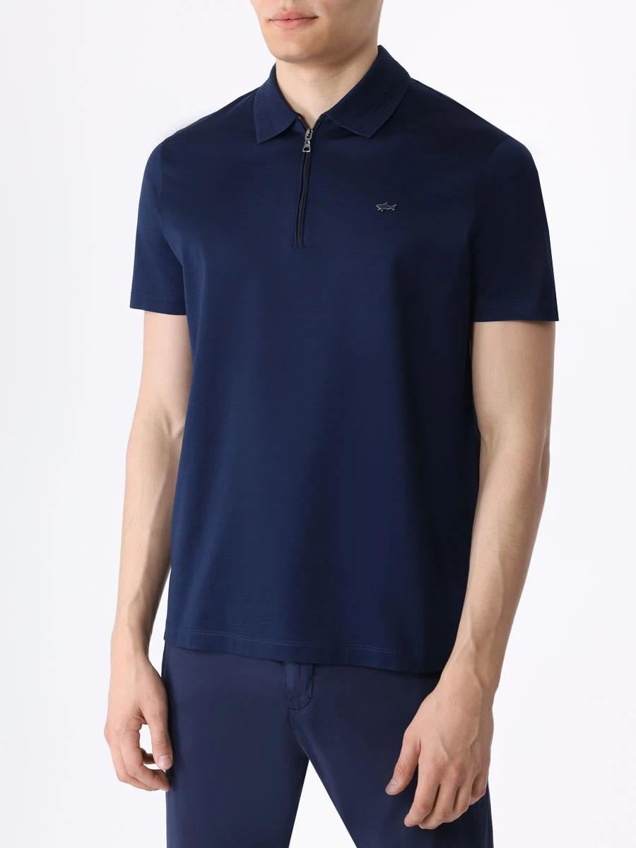 Paul Shark Paul Shark Erkek Polo Yaka Regular Fit Pamuklu Kısa Kollu Lacivert Polo Yaka T-Shirt 24411249-013