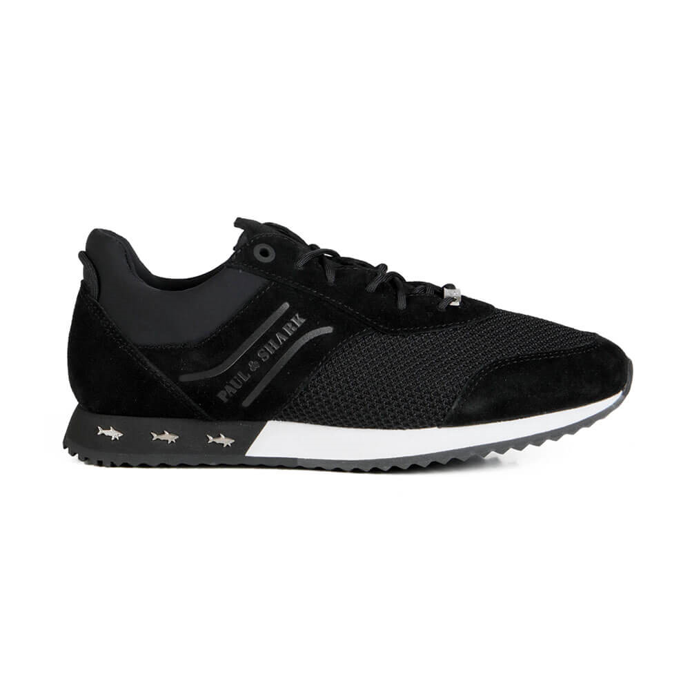 Paul Shark Paul Shark Erkek Rahat Taban File Detaylı Rahat Siyah Sneaker C0P8015-011
