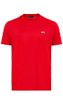 Paul Shark Paul Shark Erkek Regular Fit Ribanalı Yakalı Metalik Logo Detaylı Pamuklu Kısa Kollu Kırmızı T-Shirt 99311005-577