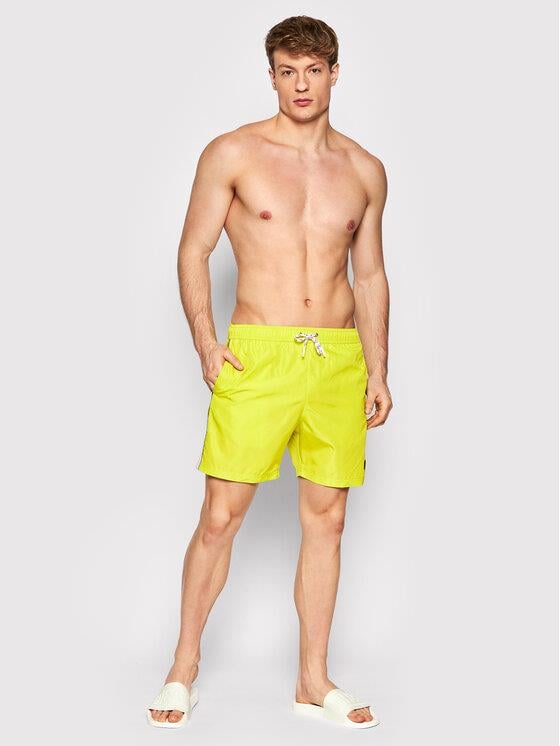 Paul Shark Paul Shark Erkek Regular Fit Düz Sarı Mayo 22415000-650