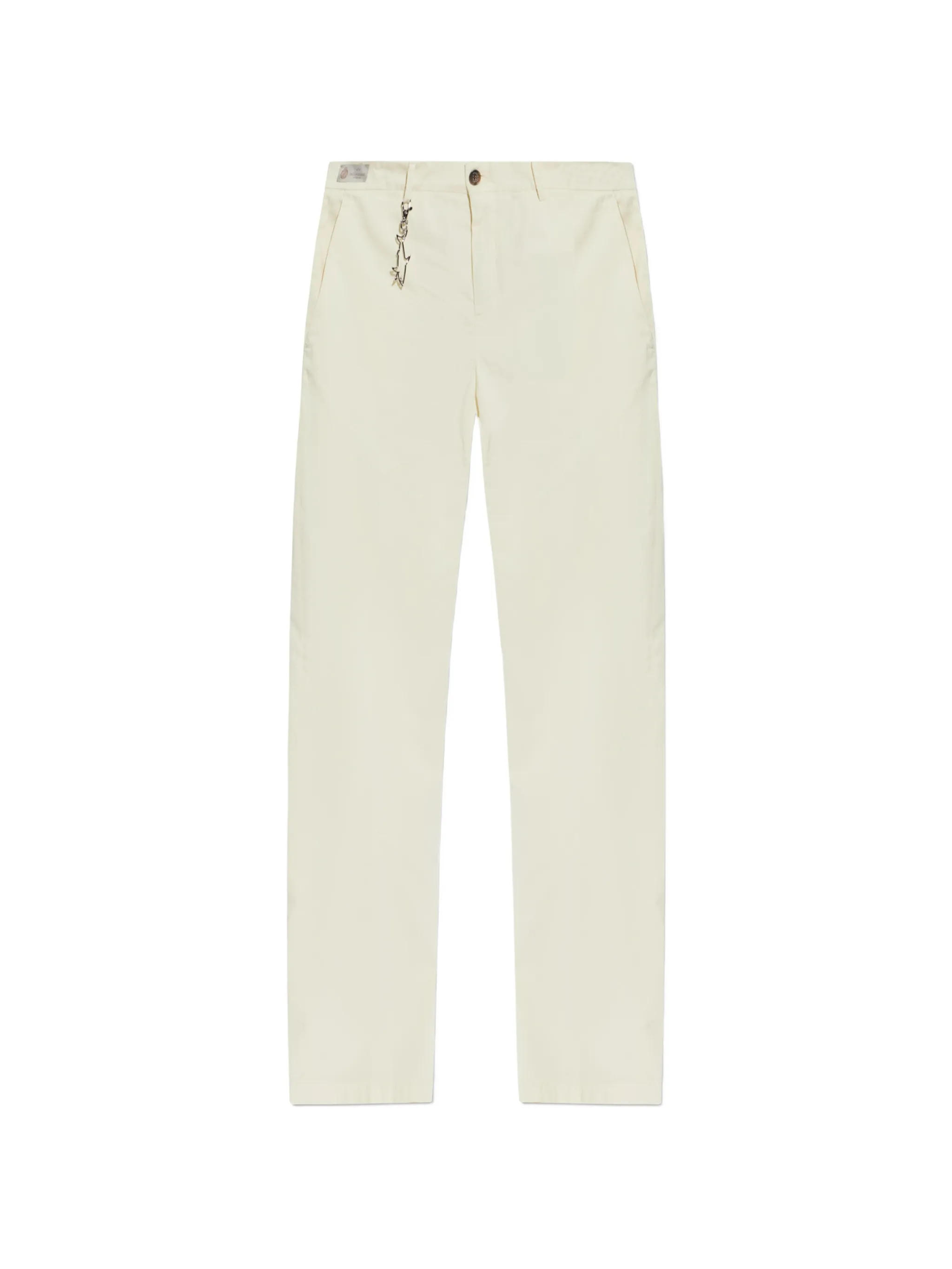 Paul Shark Paul Shark Erkek Regular Fit Normal Bel Daralan Paça Pamuklu Beyaz Pantolon 25414043-030