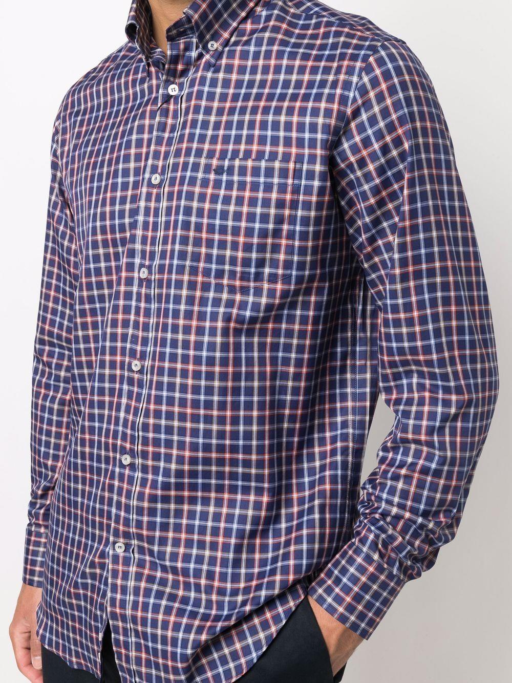Paul Shark Paul Shark Erkek Relaxed Fit Pamuklu Düğmeli Mavi Gömlek 11313052-001
