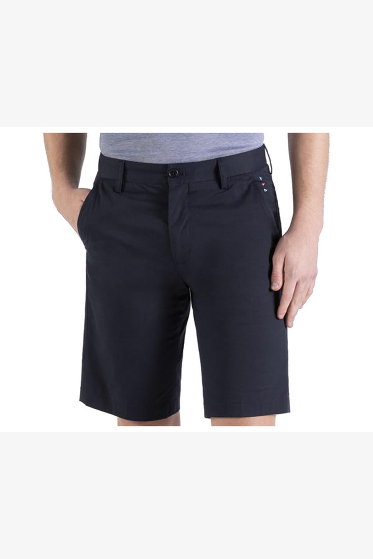 Paul Shark Paul Shark Erkek Slim Fit Normal Bel Pamuklu Lacivert Şort E20P4052-013