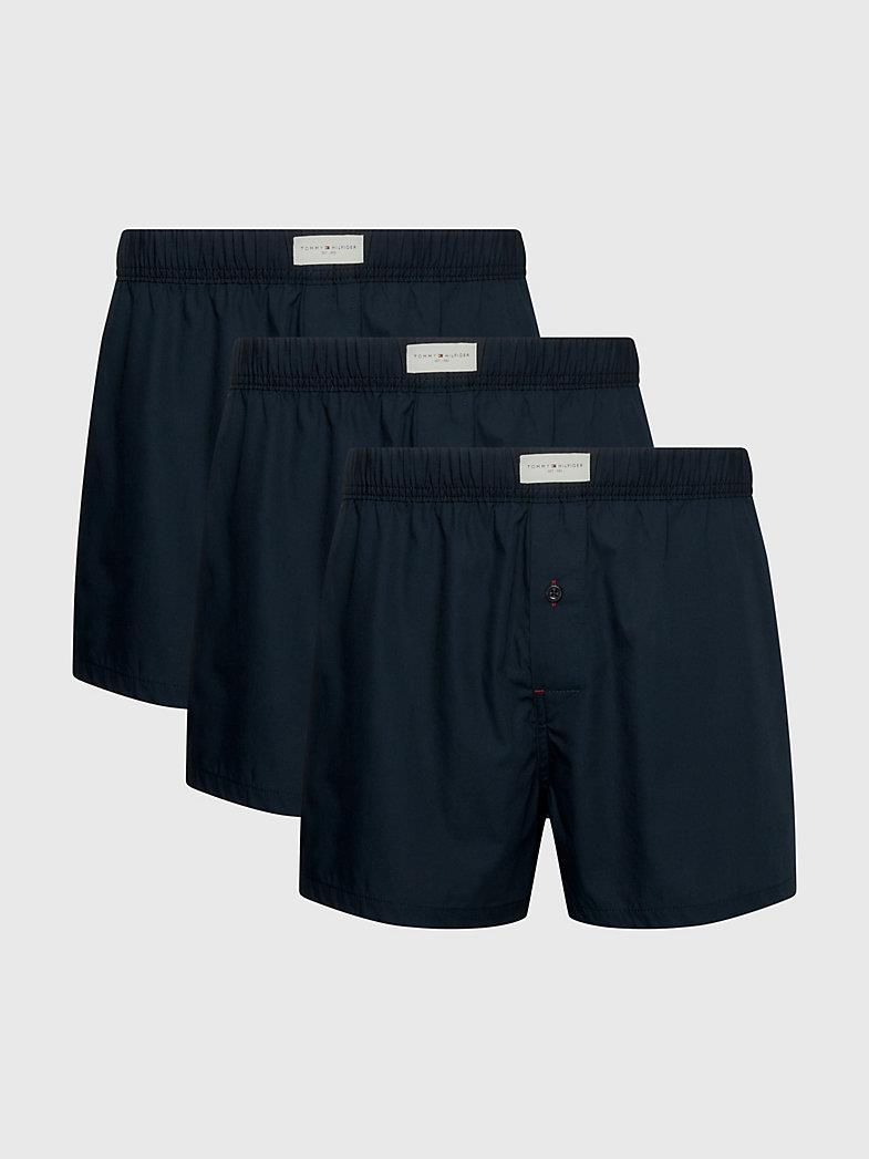 Tommy Hilfiger Tommy Hilfiger Erkek Dokuma Kumaş  Normal Bel  Düz Model Beyaz Boxer UM0UM02848-0WT