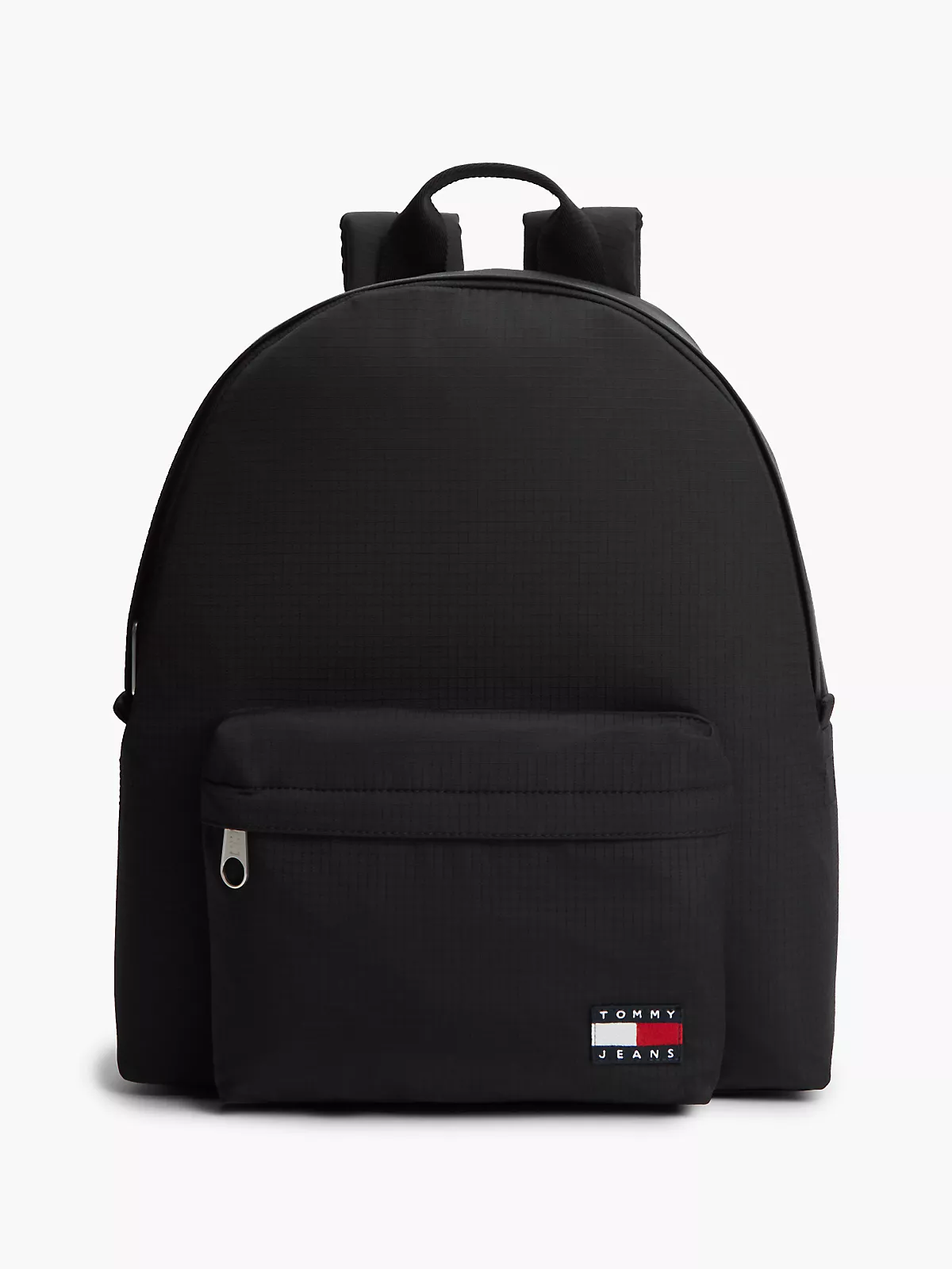 Tommy Hilfiger Tommy Hilfiger Erkek Geniş İç Hacimli Fermuarlı Ön Bölmeli Bayrak Logo Detaylı Siyah Sırt Çantası AM0AM14210-BDS