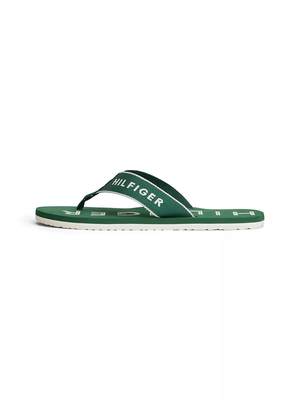 Tommy Hilfiger Tommy Hilfiger Erkek Logo İmzalı Parmak Arası Yeşil Terlik FM0FM05913-L2N