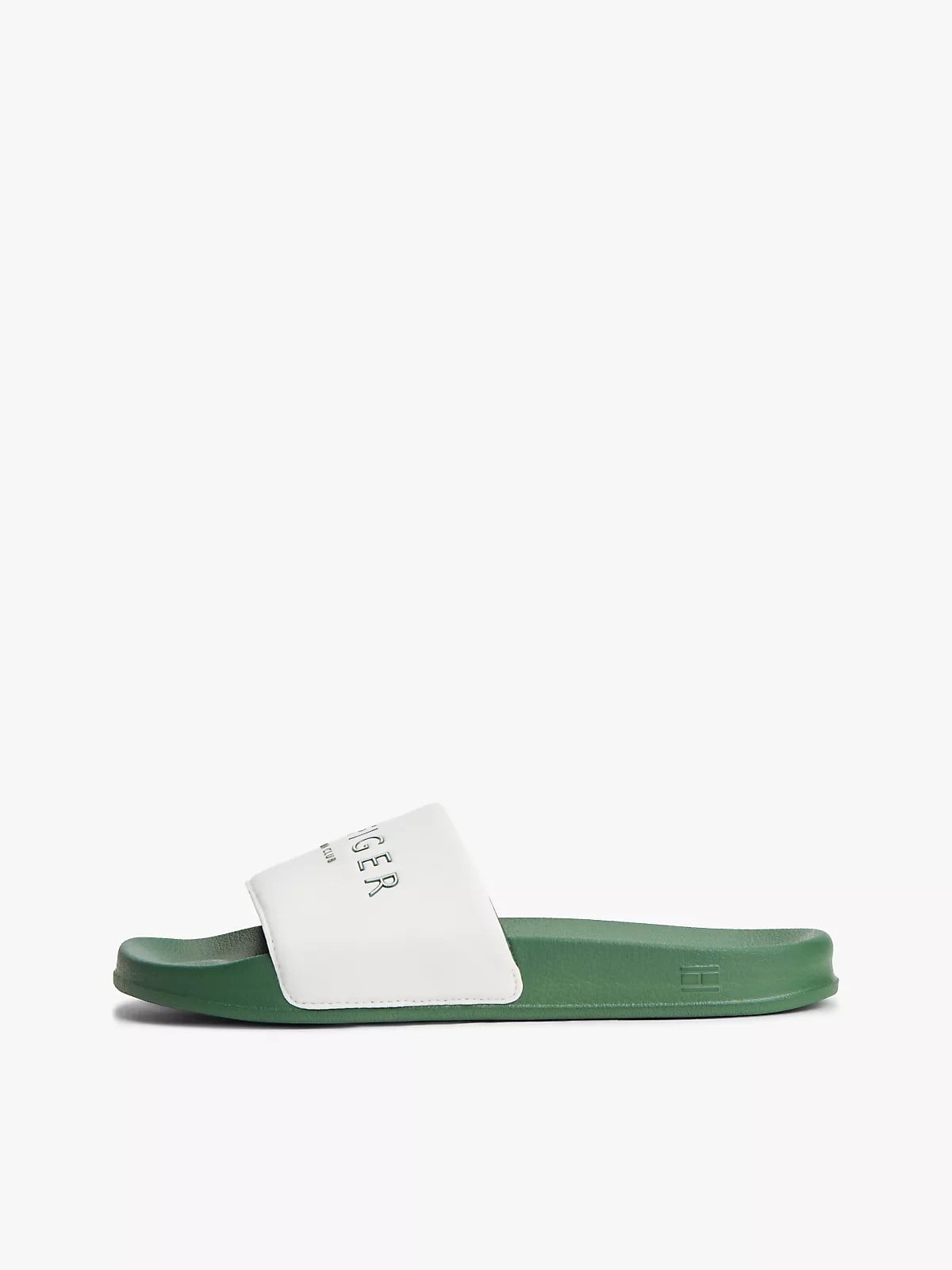 Tommy Hilfiger Tommy Hilfiger Erkek Logo Kabartmalı Rahat Taban Yeşil Terlik FM0FM05898-Z00