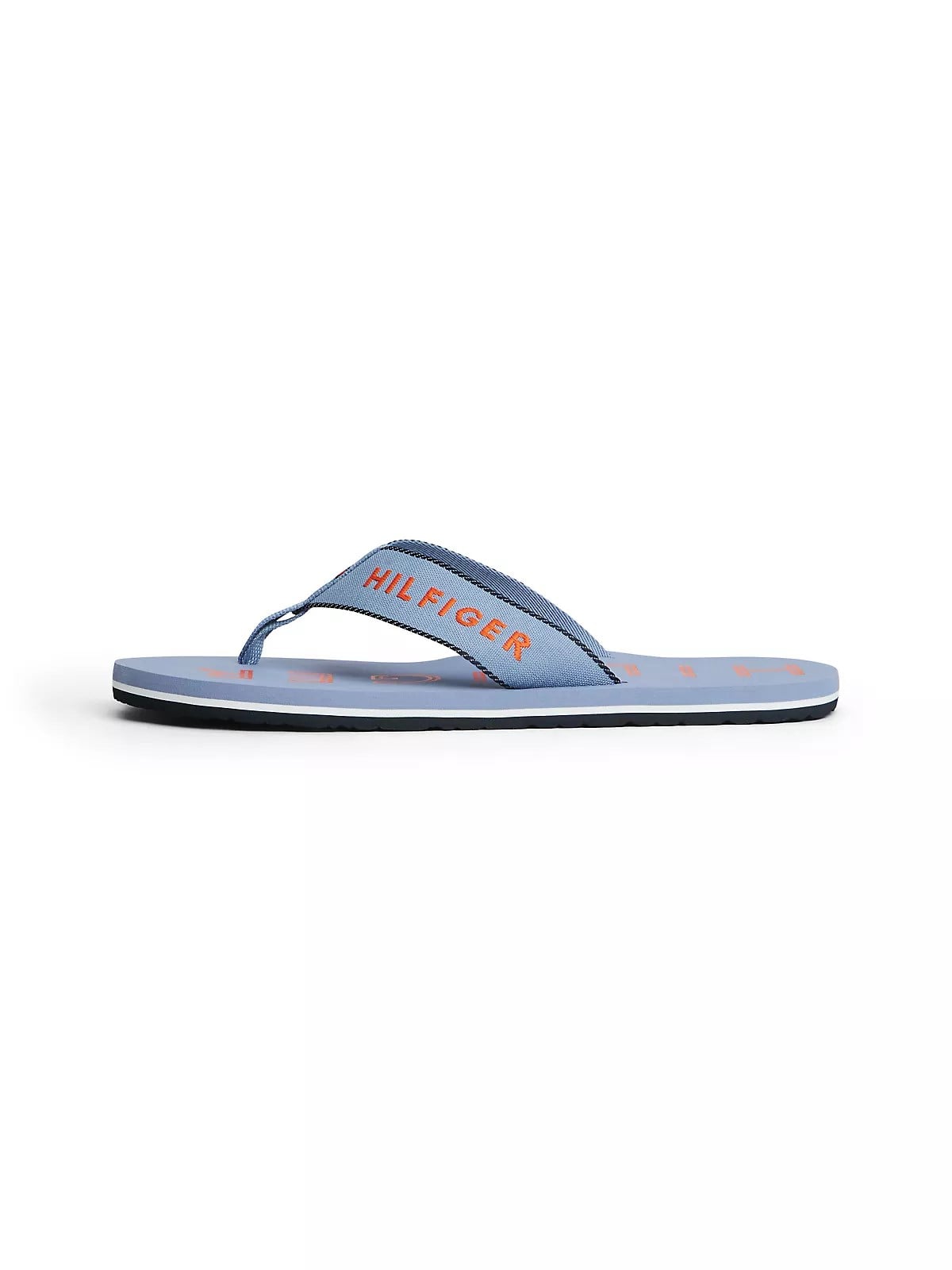 Tommy Hilfiger Tommy Hilfiger Erkek Logo İmzalı Parmak Arası Mavi Terlik FM0FM05913-C2B