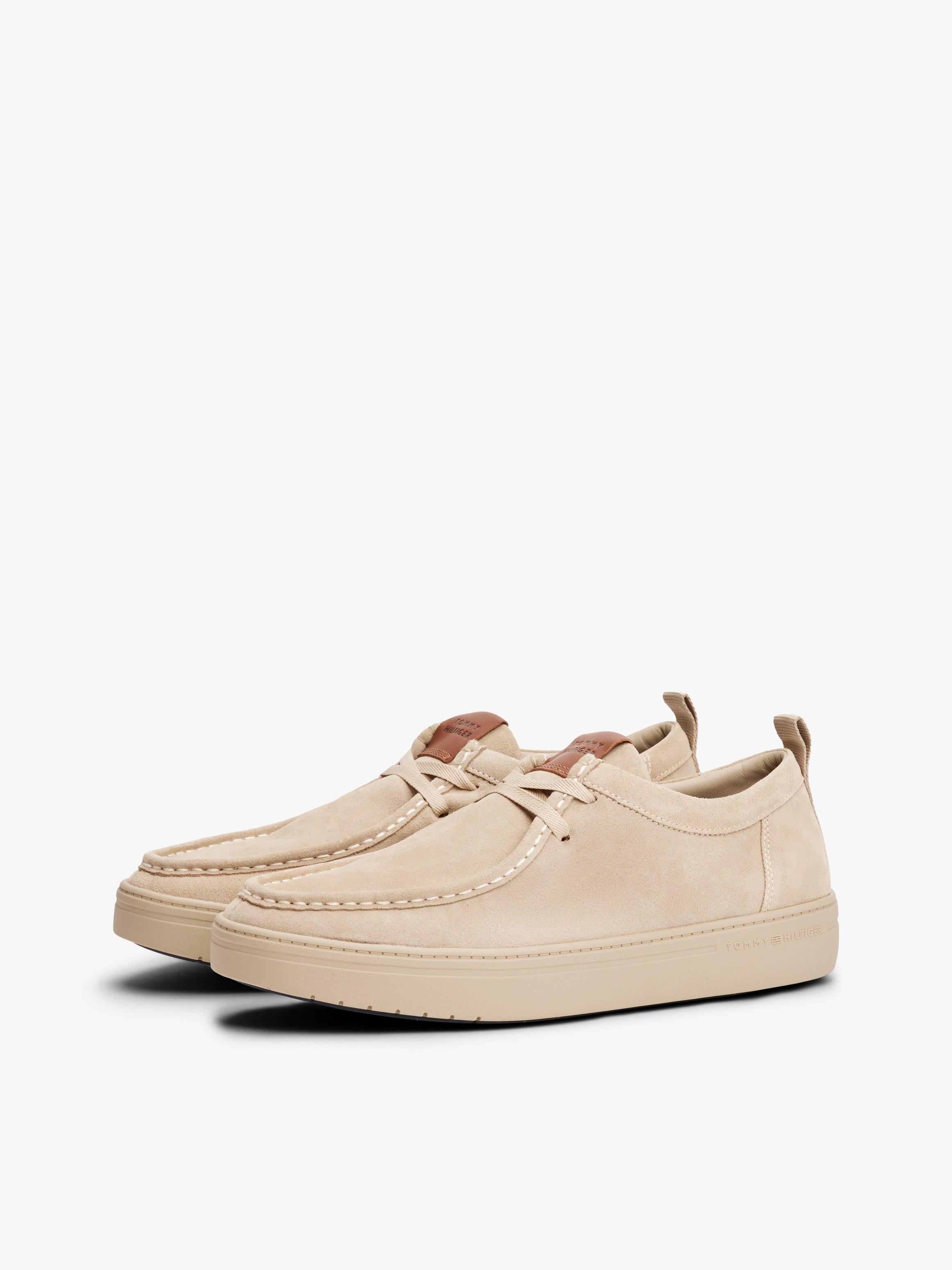 TOMMY HILFIGER Tommy Hilfiger Erkek Pamuklu Astarlı Rahat Taban %100 Süet Bej Sneaker FM0FM05501-RBT