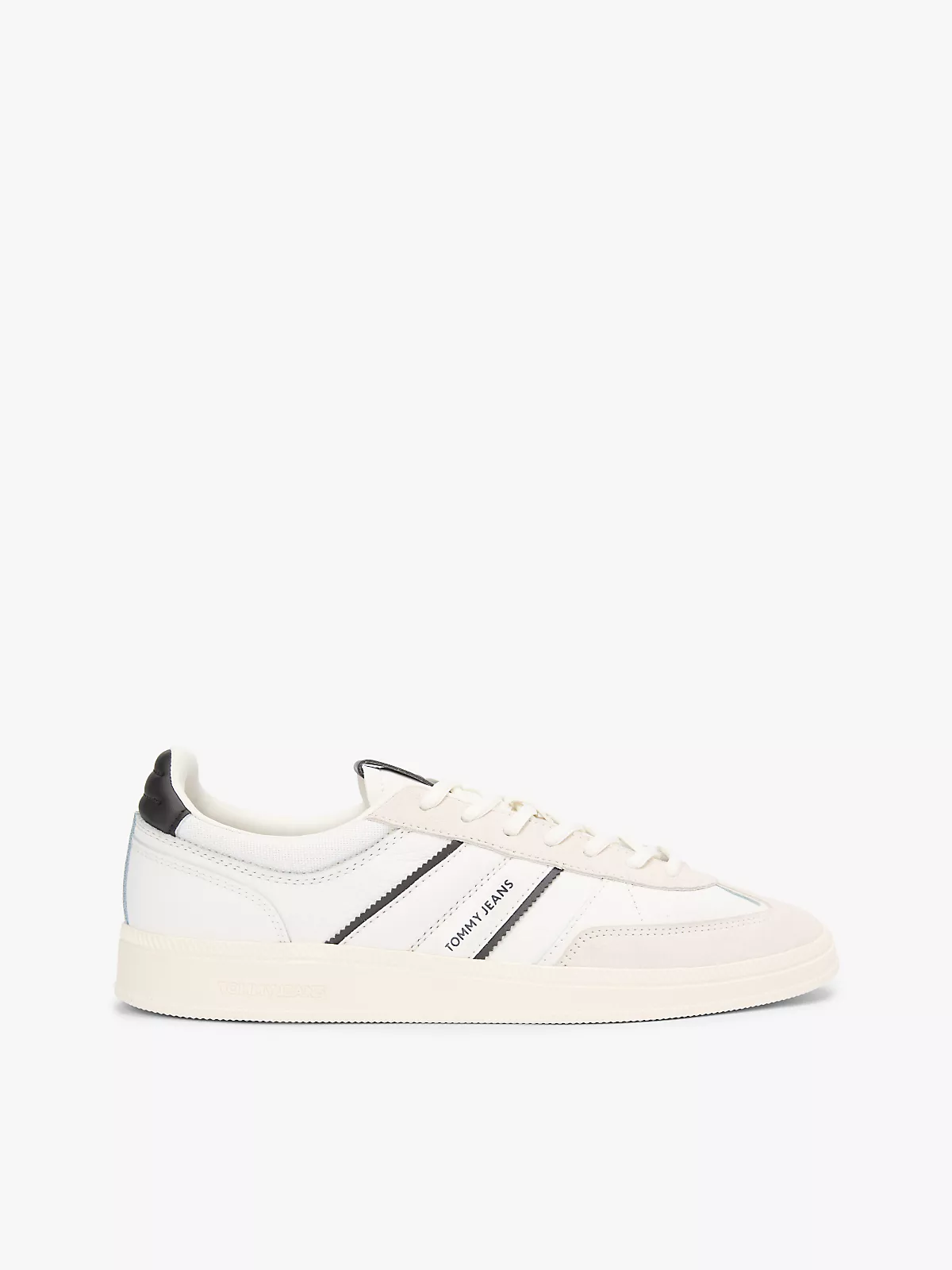 Tommy Hilfiger Tommy Hilfiger Erkek Rahat Taban Marka Logolu Bağcıklı Beyaz Sneaker EM0EM01672-0K9