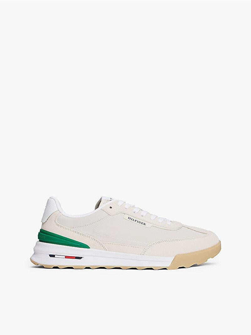 TOMMY HILFIGER Tommy Hilfiger Erkek Süet Detaylı Rahat Tabanlı Retro Görünümlü Bej Sneaker FM0FM05425-AF3
