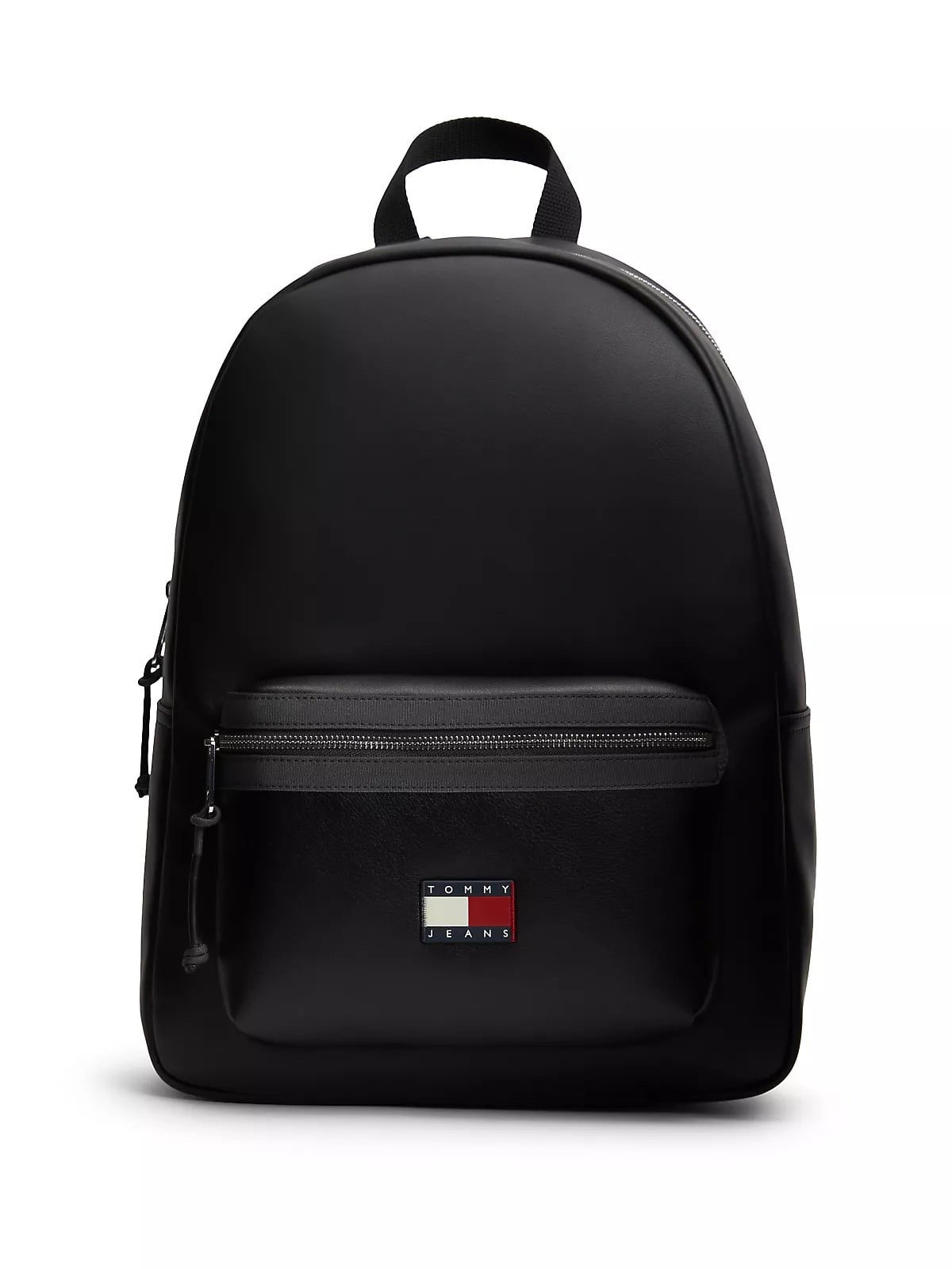 Tommy Hilfiger Tommy Hilfiger Erkek TH Bayrak Logo Etiketli Fermuarlı Ön Cepli Geniş İç Hacimli Siyah Sırt Çantası AM0AM14340-BDS