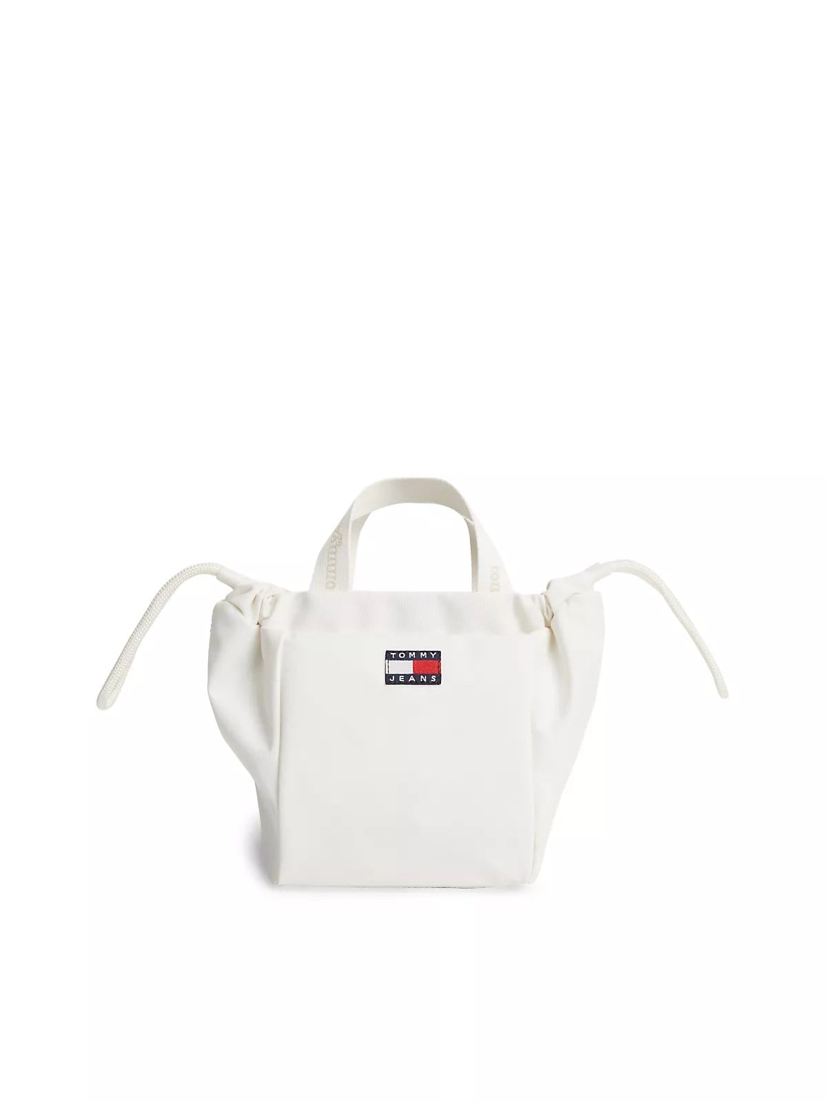 Tommy Hilfiger Tommy Hilfiger Kadın Çıkarılabilir Uzun Askılı Bayrak Logo İmzalı Fermuarlı İç Cepli Beyaz Omuz Çantası AW0AW18770-YBI