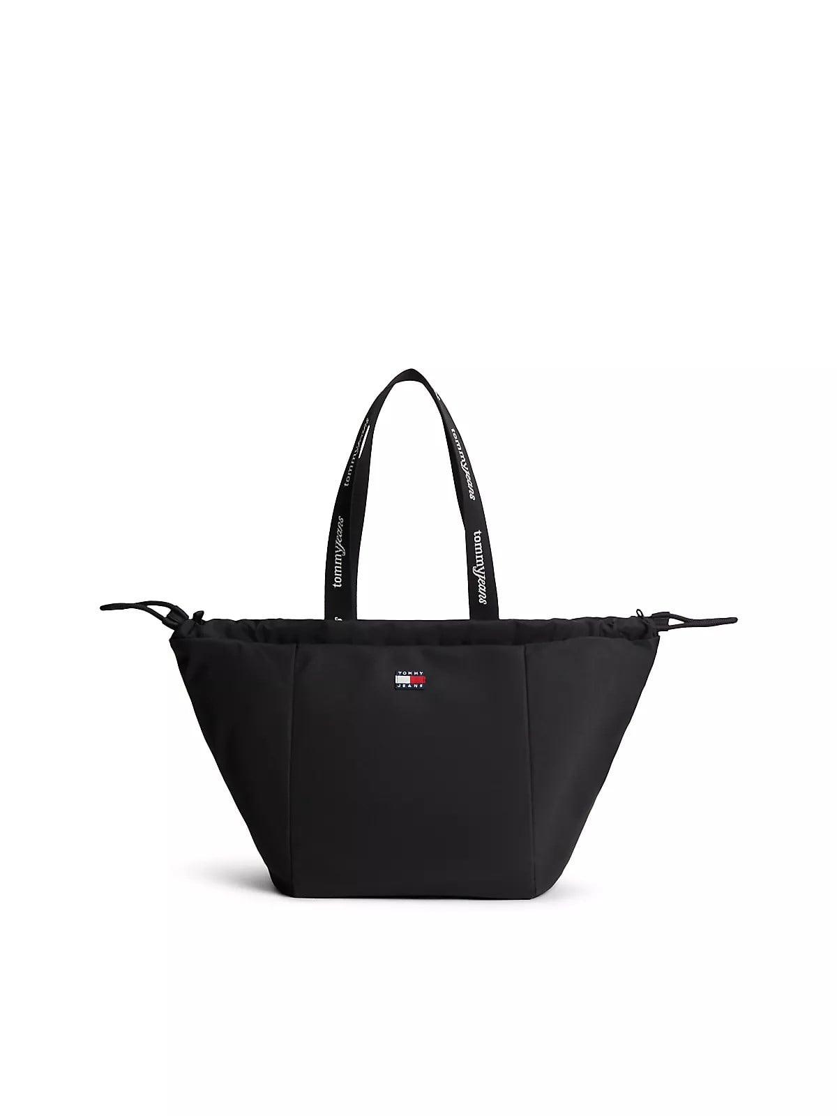 Tommy Hilfiger Tommy Hilfiger Kadın Logo Baskılı Askılı Fermuarlı Bayrak Logo Etiketli Siyah Omuz Çantası AW0AW18771-BDS