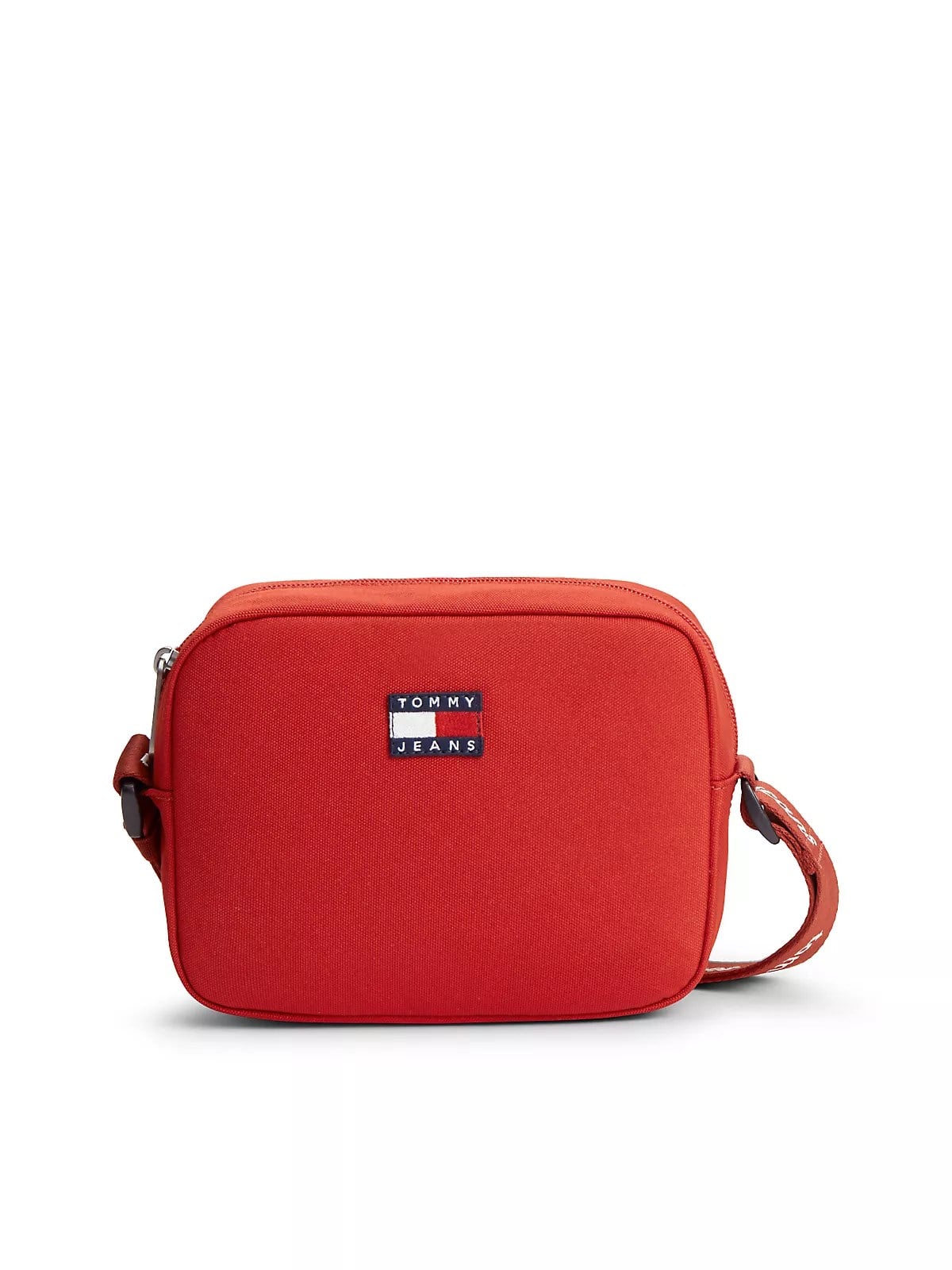 Tommy Hilfiger Tommy Hilfiger Kadın Logo Baskılı Ayarlanabilir Omuz Askılı Logo Etiketli Kırmızı Çanta AW0AW18769-XMP