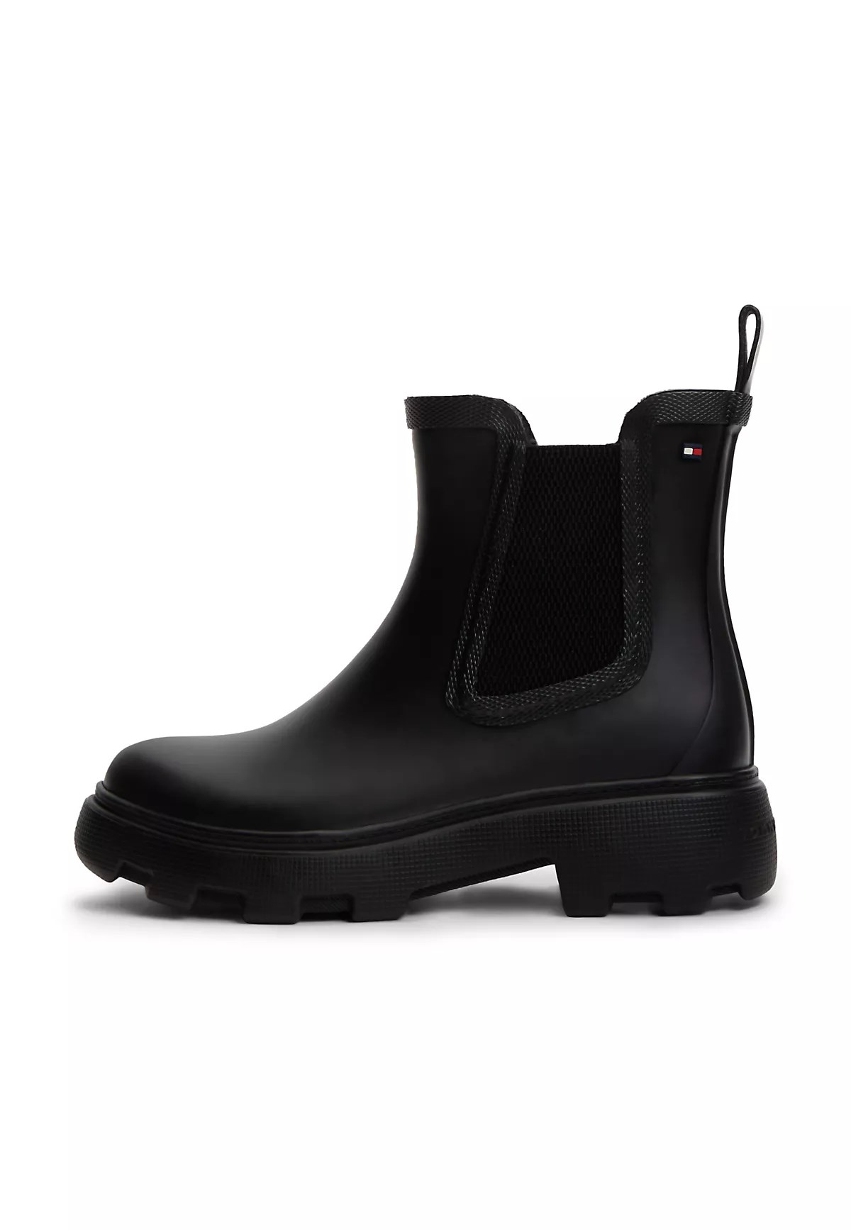 Tommy Hilfiger Tommy Hilfiger Kadın Yüksek Taban Elastik Bilek Tasarımlı Yüksek Taban Siyah Bot & Bootie FW0FW09387-BDS