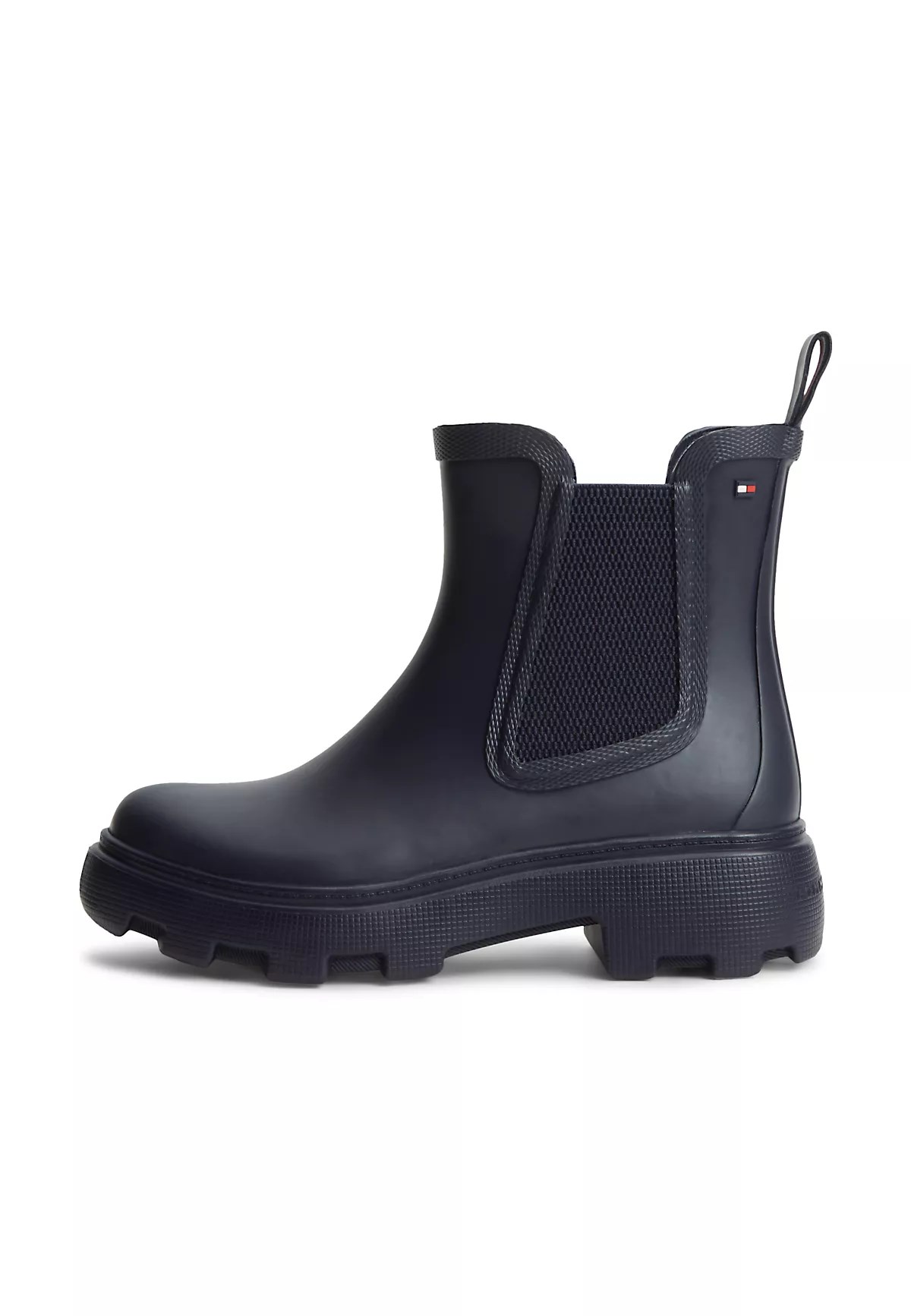 Tommy Hilfiger Tommy Hilfiger Kadın Yüksek Taban Elastik Bilek Tasarımlı Yüksek Taban Lacivert Bot & Bootie FW0FW09387-DW6