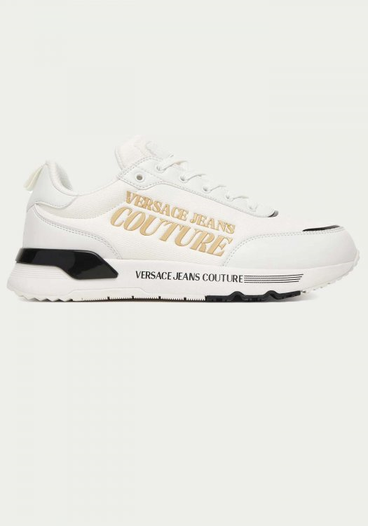 Versace Versace Erkek Nefes Alabilen Astarlı Rahat Tabanlı Logo Desenli Beyaz Sneaker 80YA3SA5 ZSE13-003