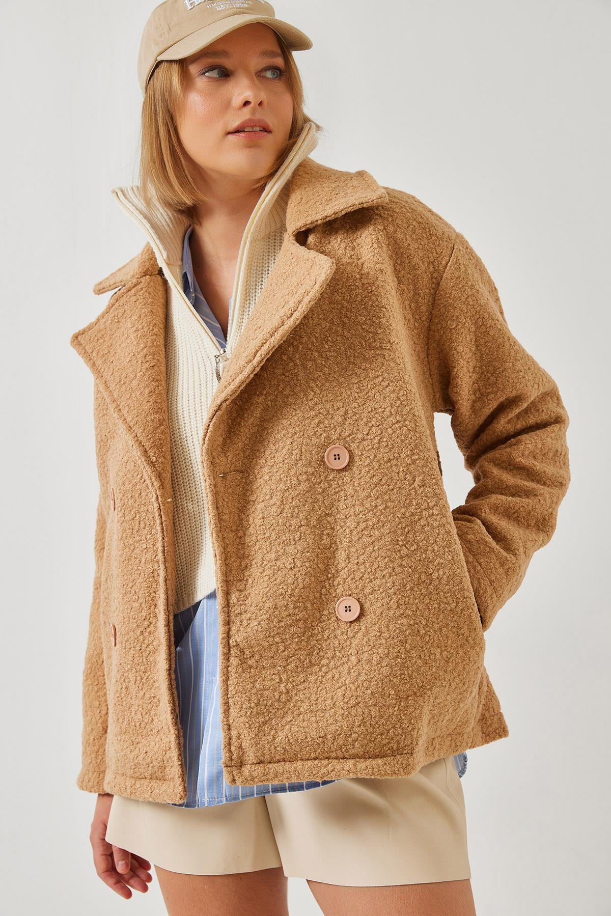 Ara Boy Buklet Ceket 2603 60351265 - Camel CEKET modelleri