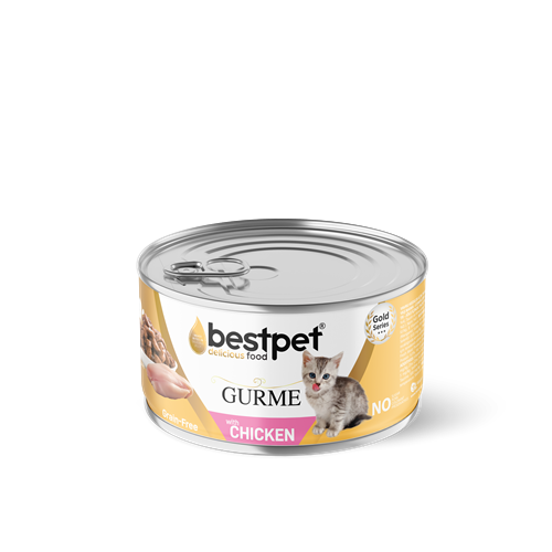 Bestpet Yavru Kediler İçin Tahılsız, Jöle İçinde Tavuk Etli Yaş Mama 85 gr