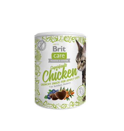 Brit Care Deniz İğdesi Ve Yabanmersinli, Tahılsız, Tavuklu, Kıtır Kedi Ödülü 100 gr