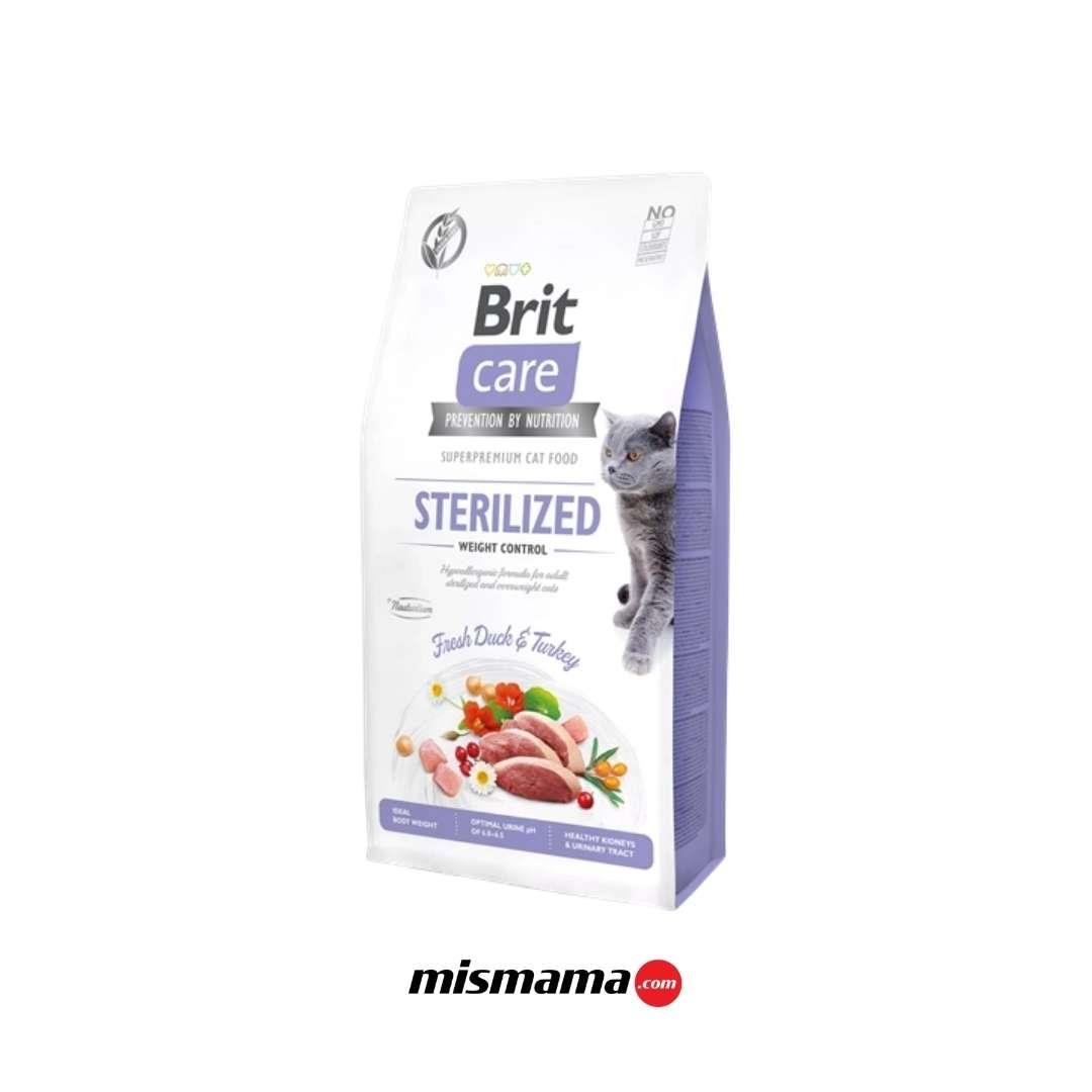 Brit Care Kilo Kontrolü İhtiyacı Olan Kısırlaştırılmış Kediler İçin, Tahılsız, Hipoalerjenik, Taze Ördek Etli Ve Hindi Etli Kuru Mama 7 kg