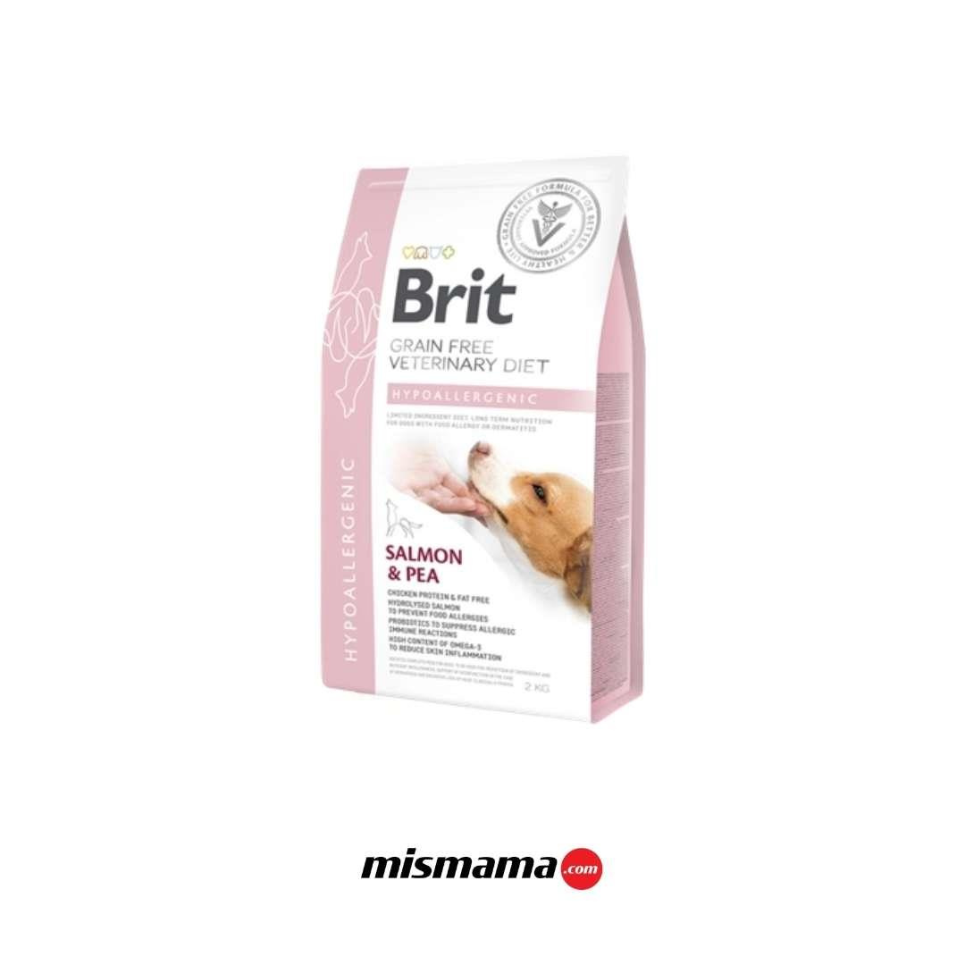 Brit Veterinary Diet Dermatitli Ve Gıda Alerji Rahatsızlıkları Olan Köpekler İçin, Tahılsız, Hipoalerjenik Somon Ve Bezelyeli Kuru Mama 2 kg