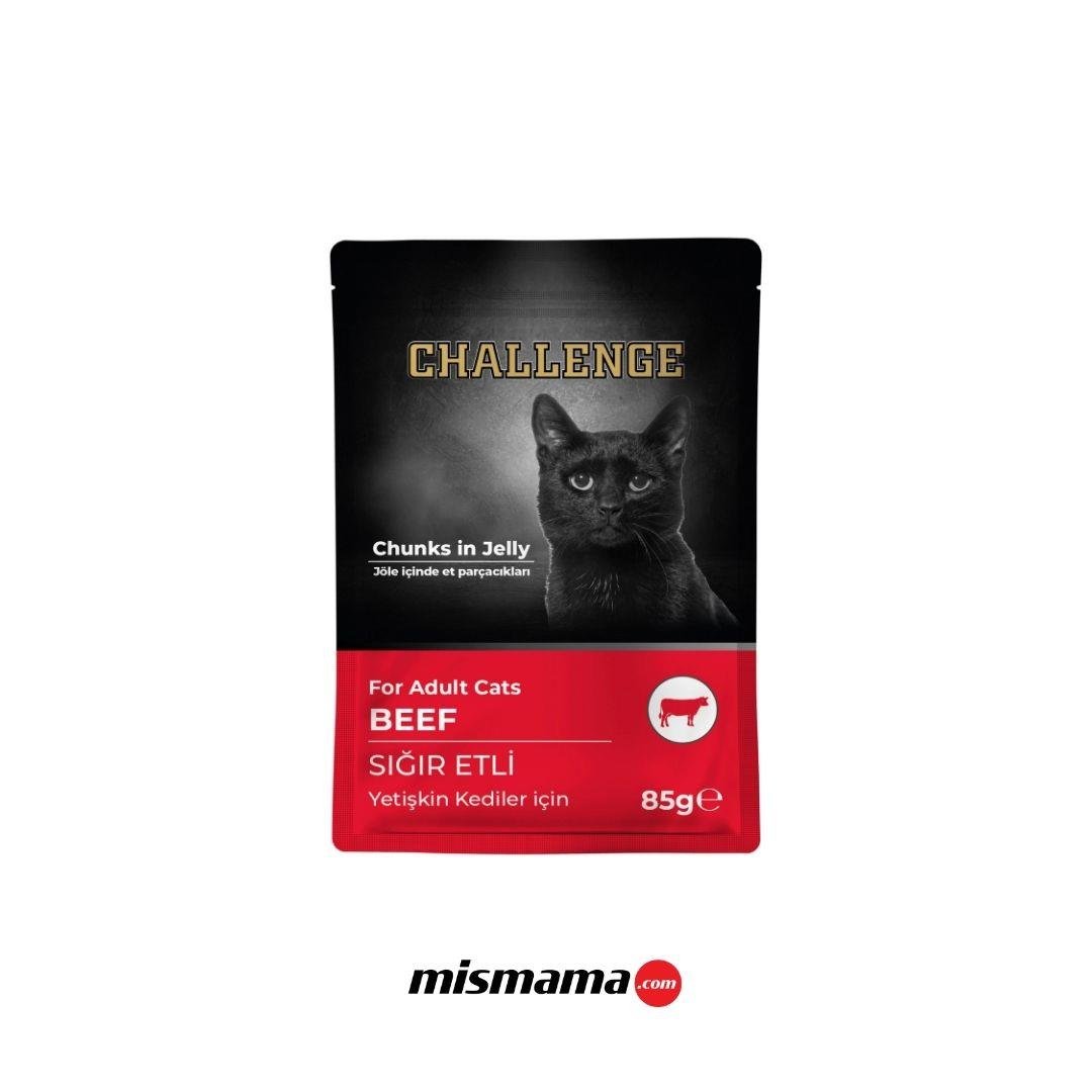 CHALLENGE KONSERVE KEDİ POUCH SIĞIRLI 85GR