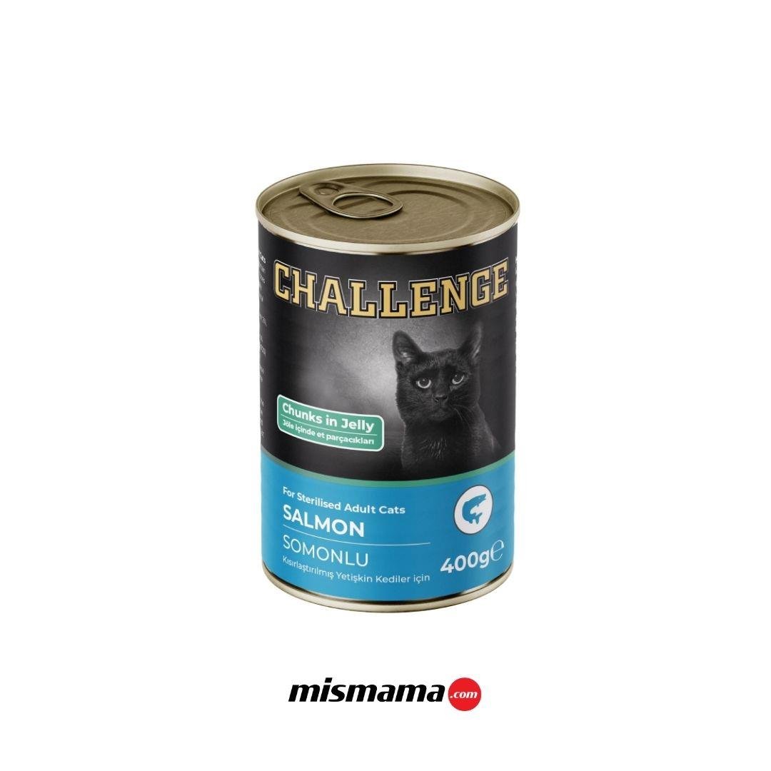 CHALLENGE KONSERVE KEDİ SOMONLU KISIR 400GR